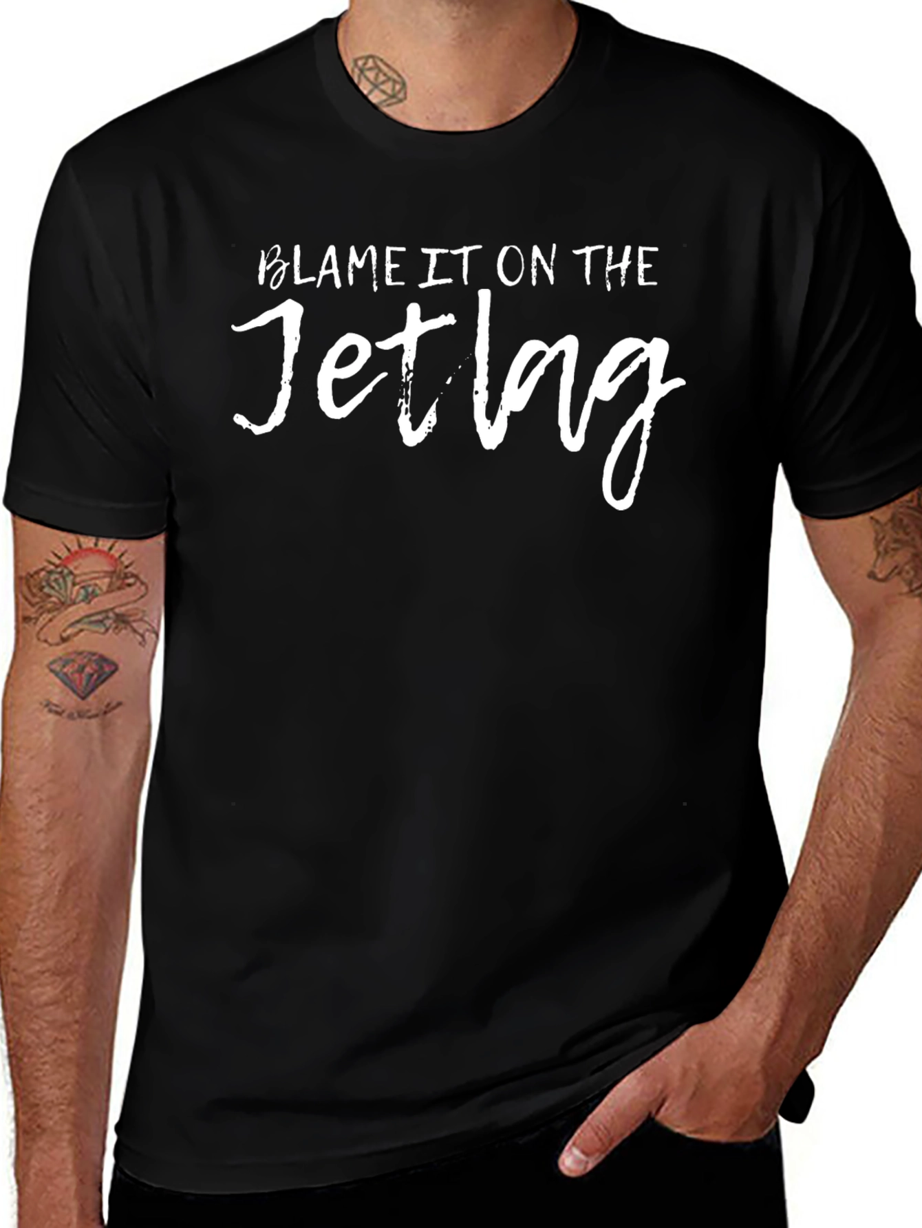 Blame it on the Jetlag Graphic Tee - Funny Travel Shirt