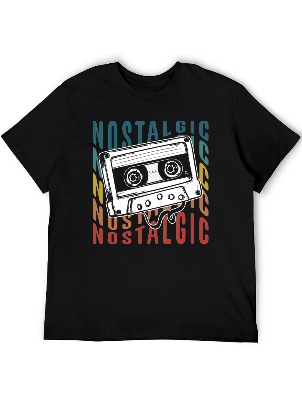 Nostalgic Cassette Tape Graphic T-Shirt