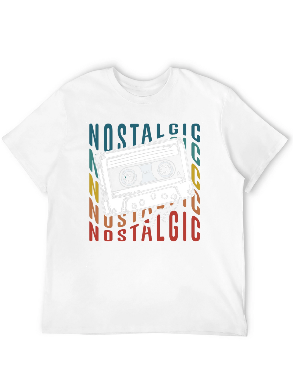 Nostalgic Cassette Tape Graphic T-Shirt