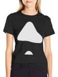 Minimalist Black Graphic Tee - Arrow Design