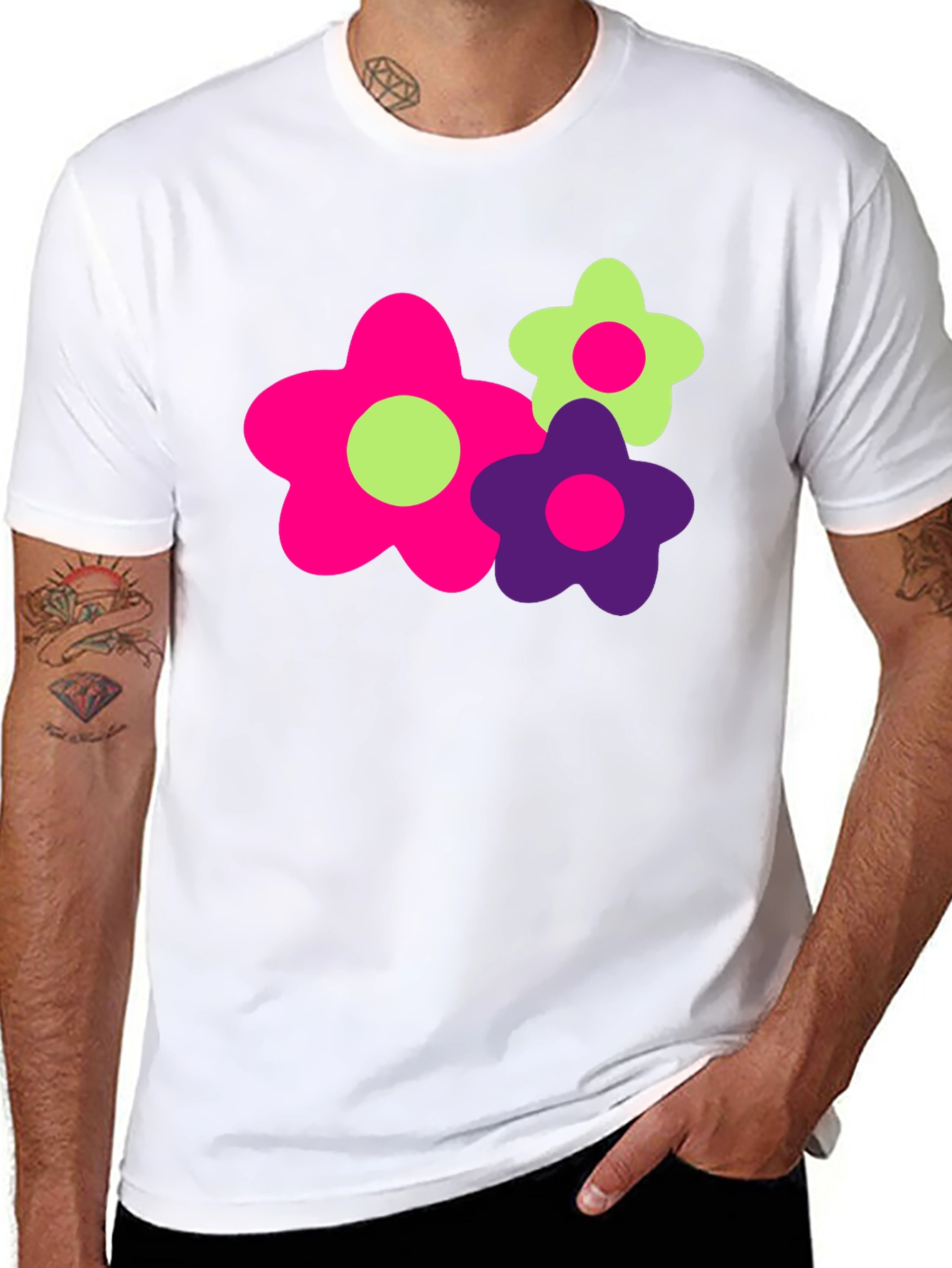 Funky Floral Graphic Tee - Bold & Bright!