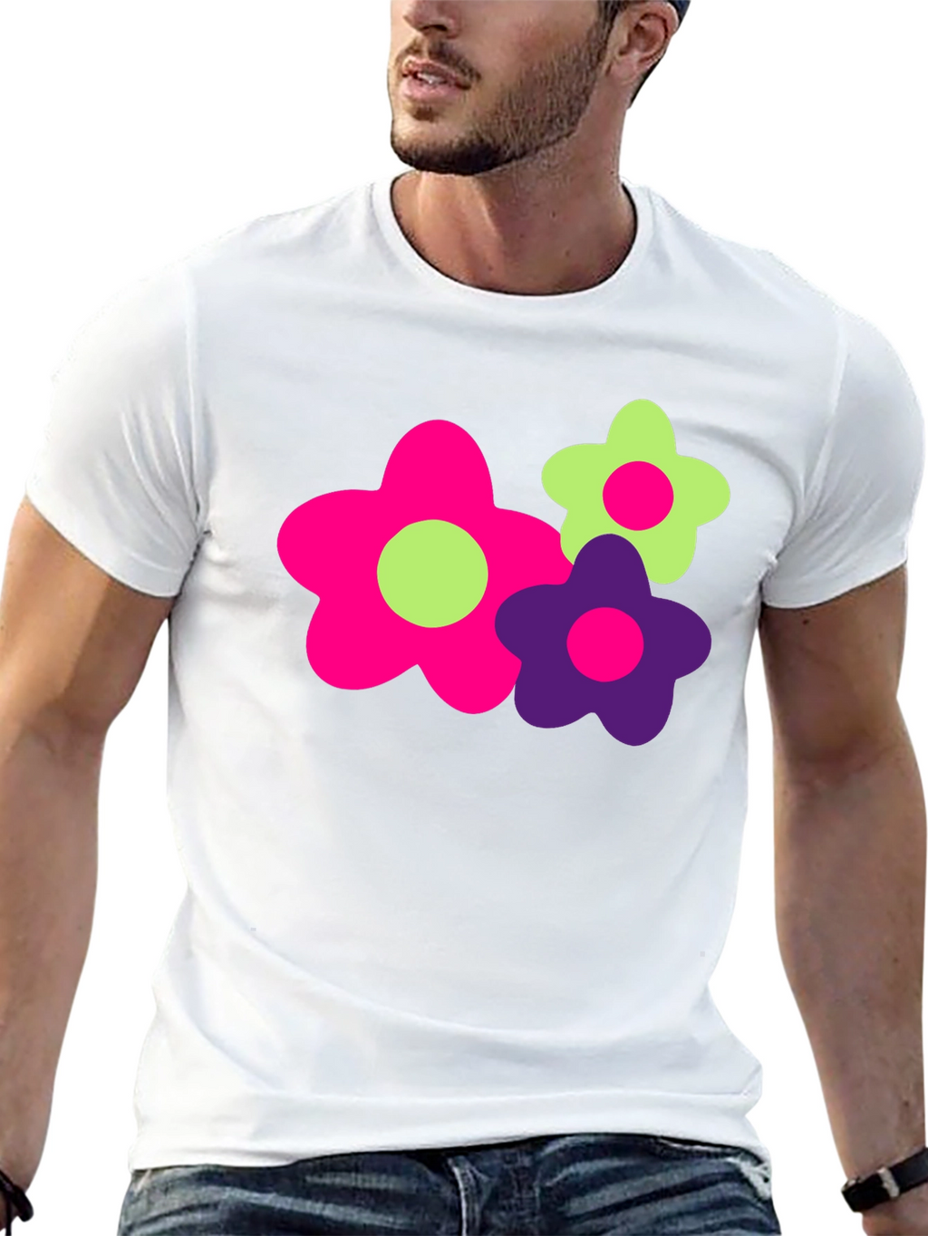 Funky Floral Graphic Tee - Bold & Bright!