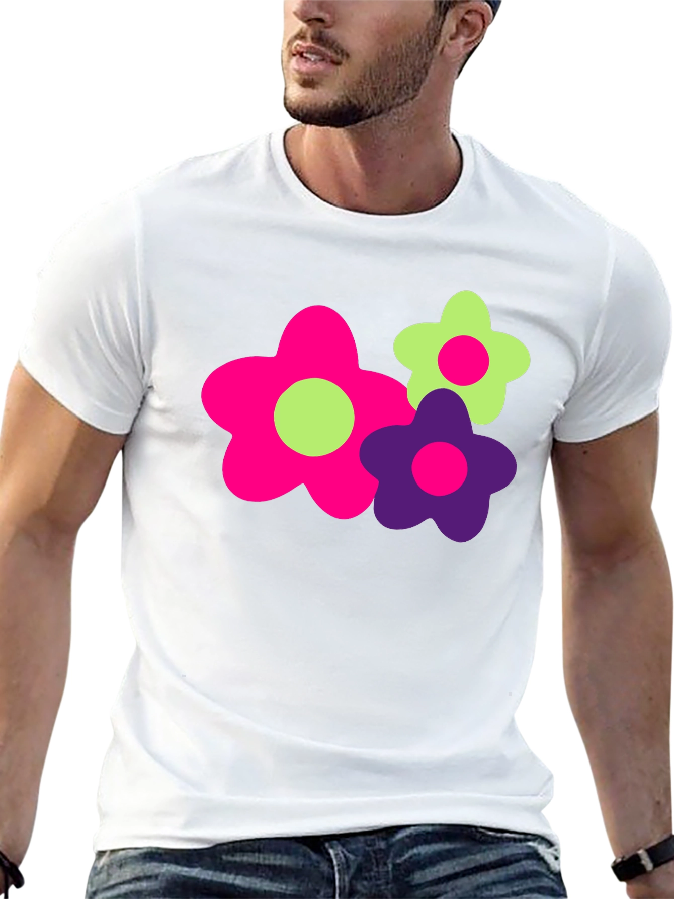 Funky Floral Graphic Tee - Bold & Bright!