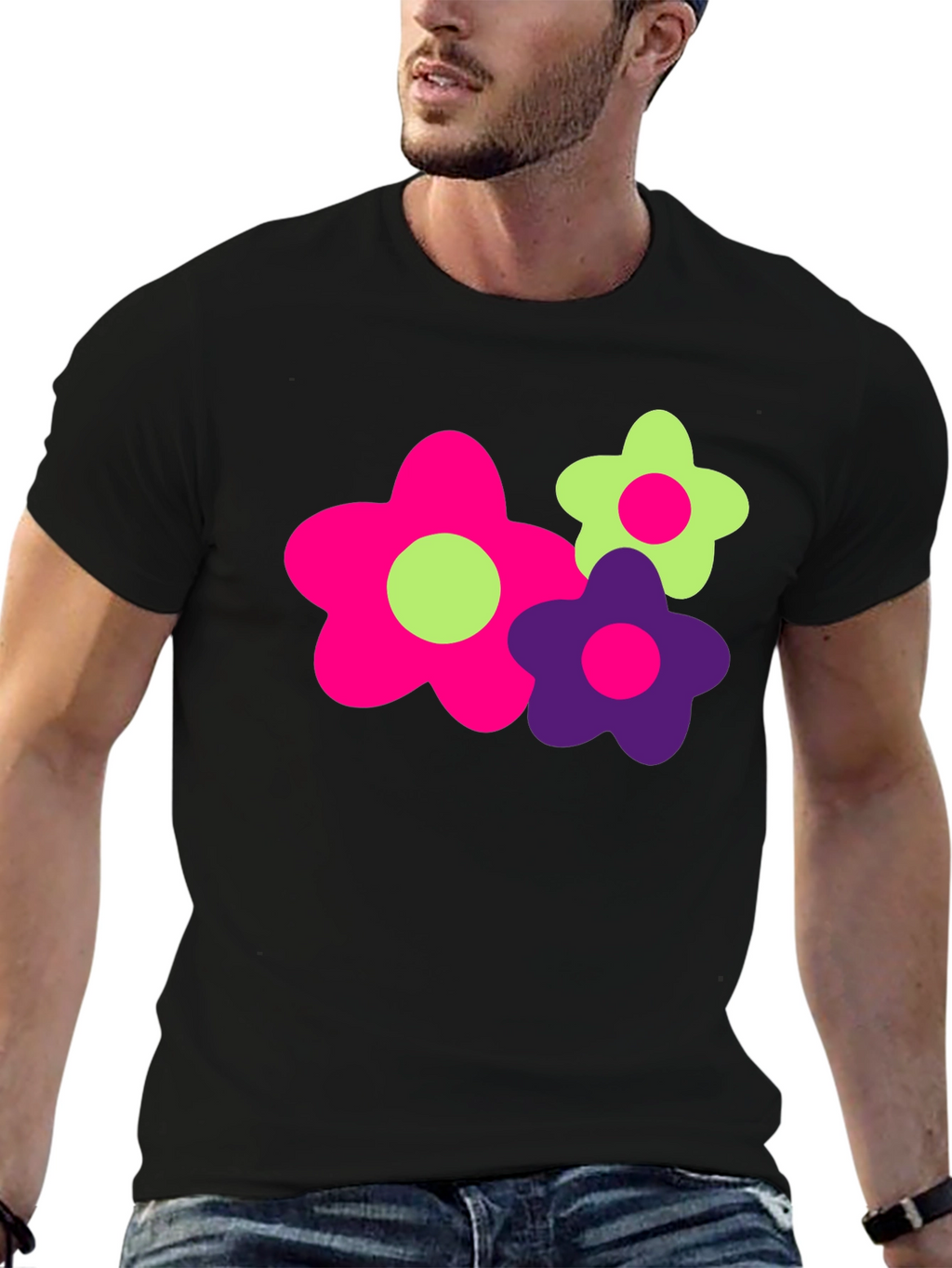 Funky Floral Graphic Tee - Bold & Bright!