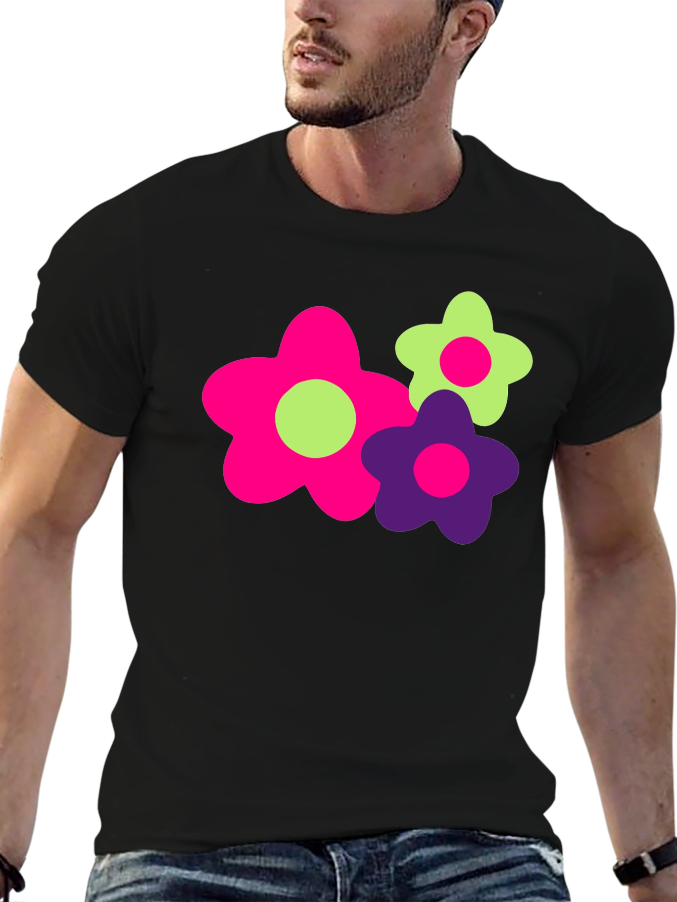 Funky Floral Graphic Tee - Bold & Bright!