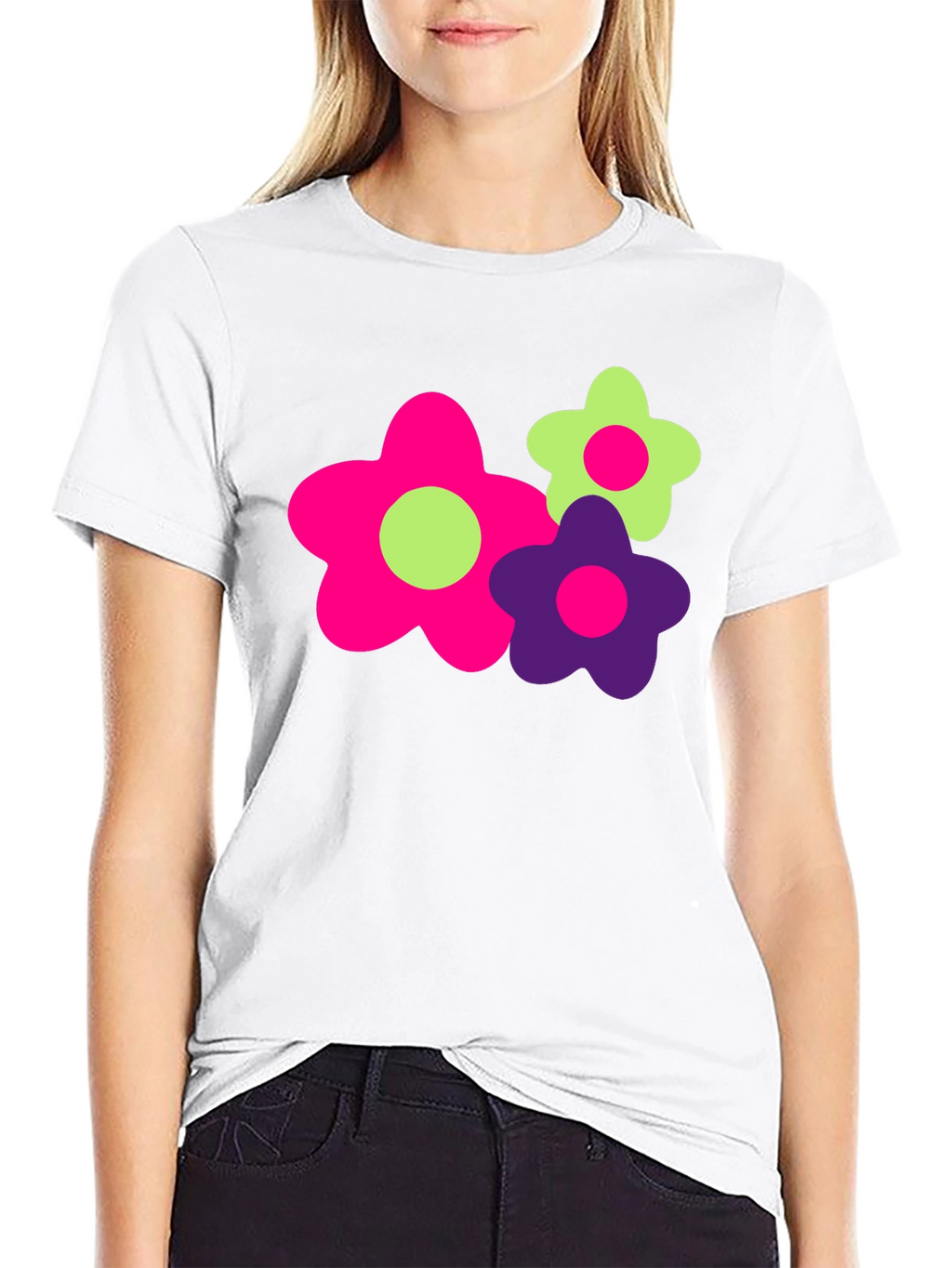 Funky Floral Graphic Tee - Bold & Bright!