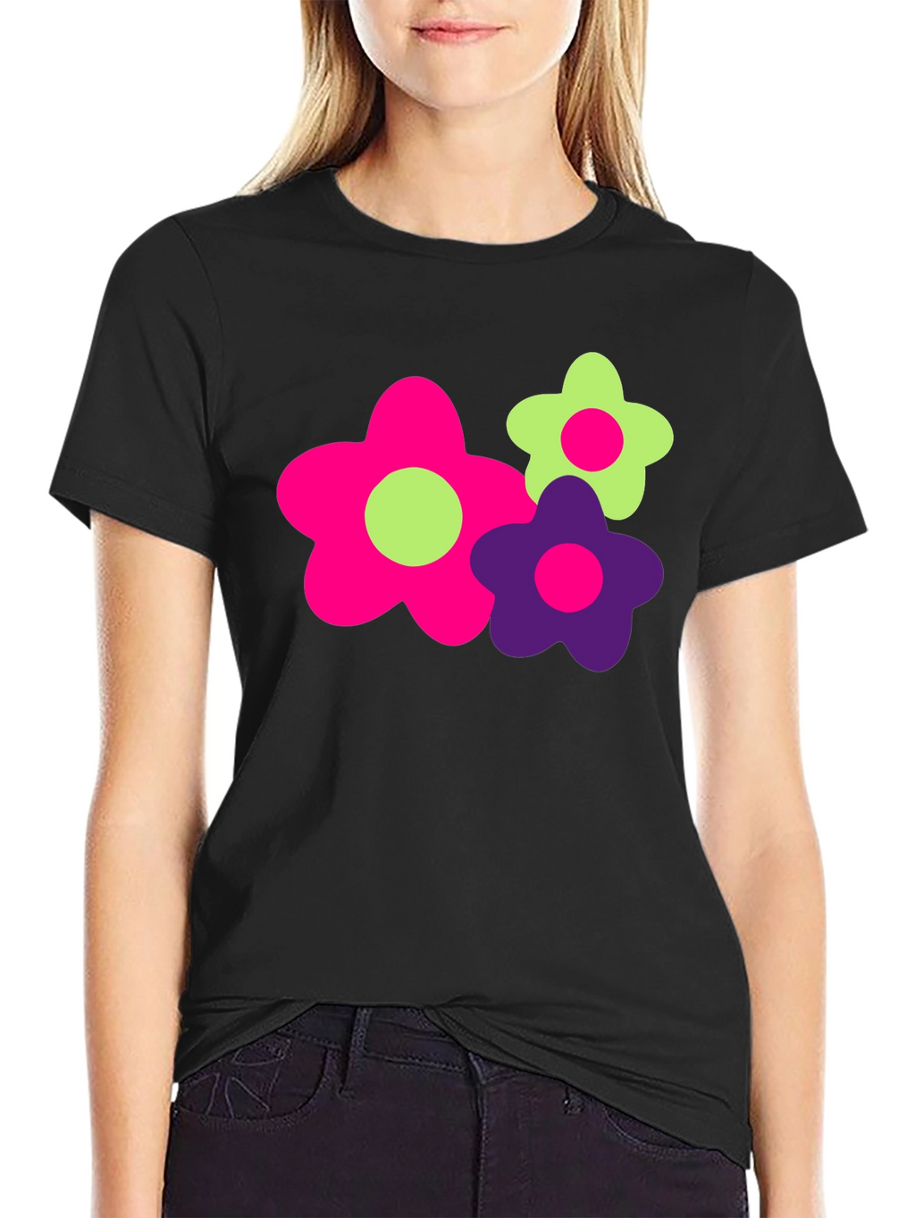 Funky Floral Graphic Tee - Bold & Bright!