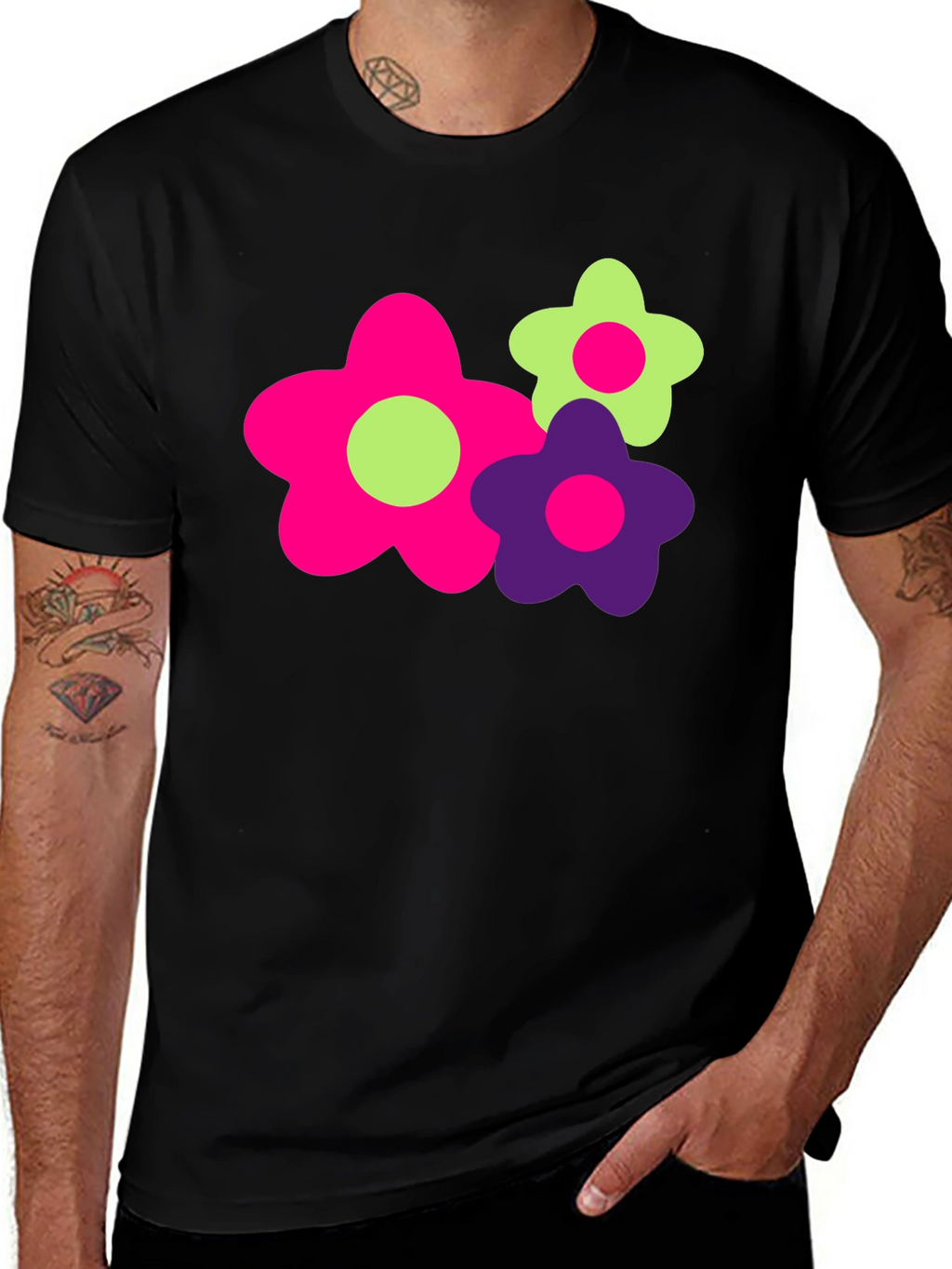 Funky Floral Graphic Tee - Bold & Bright!