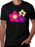 Funky Floral Graphic Tee - Bold & Bright!