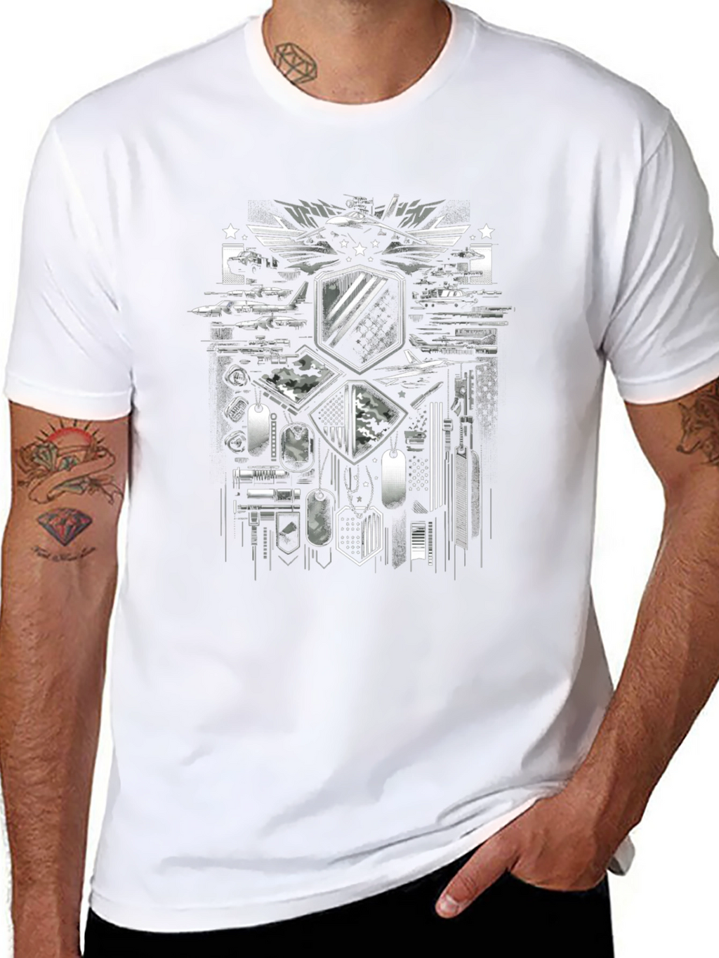 Military Graphic T-Shirt