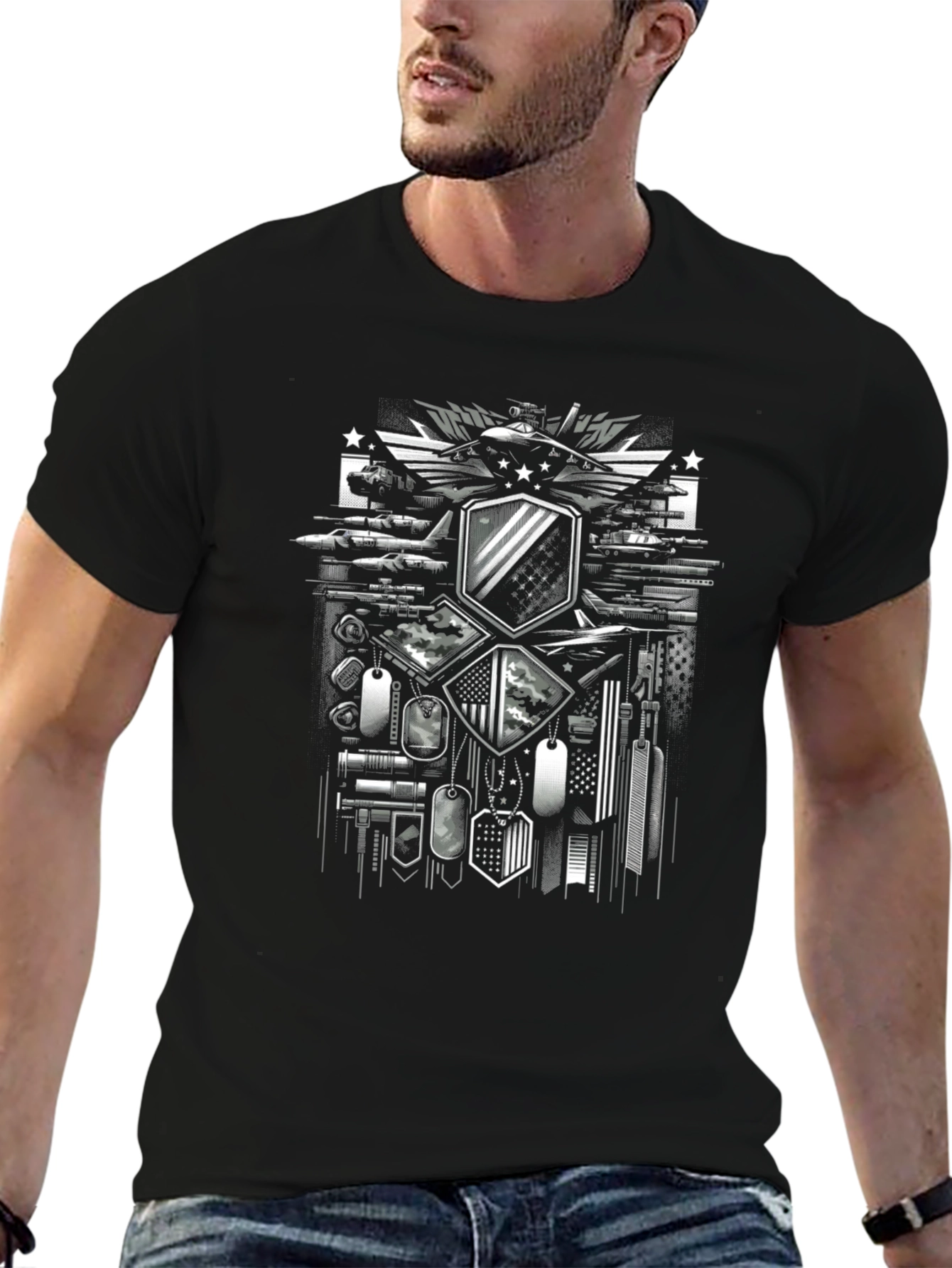 Military Graphic T-Shirt
