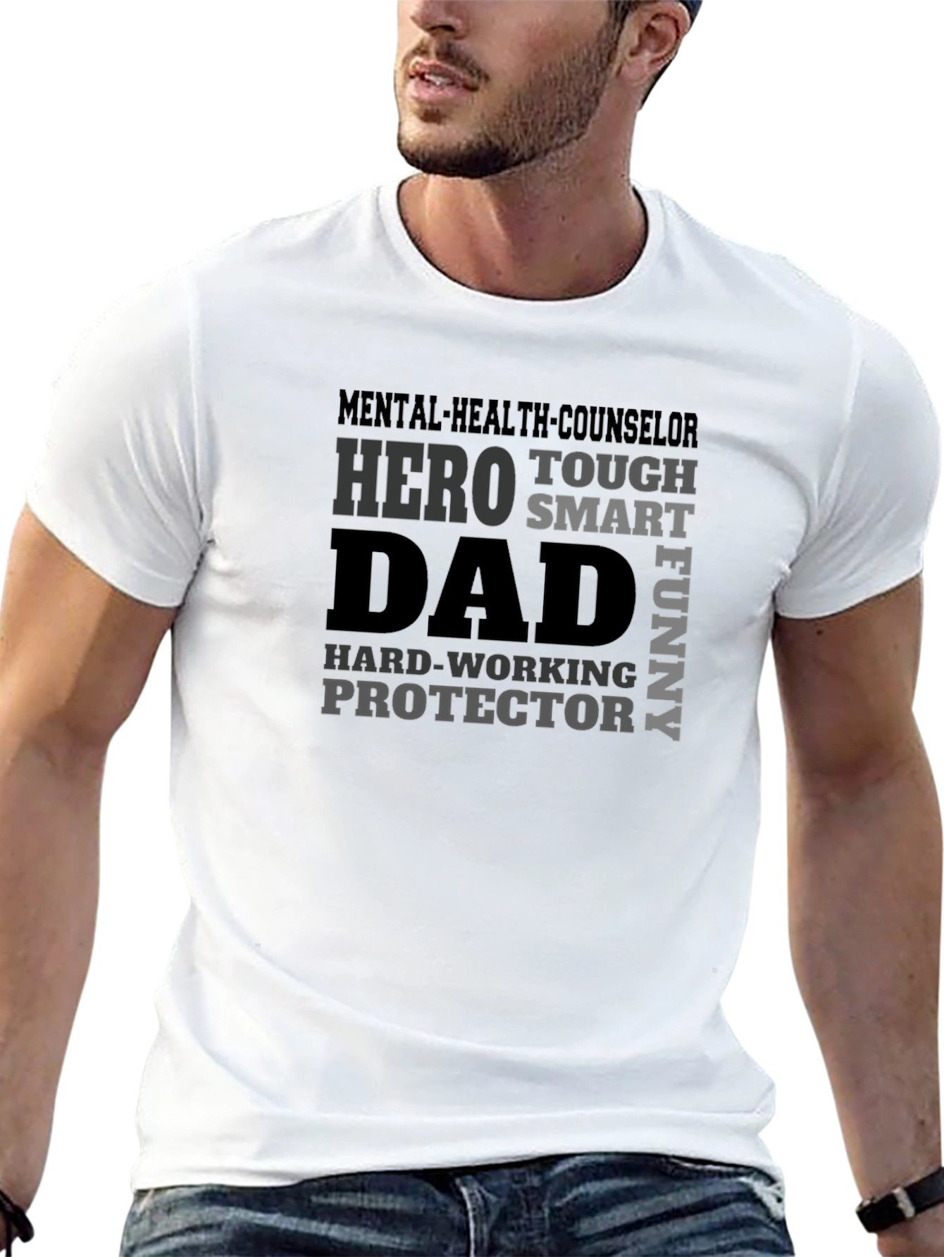 Hero Dad Tee - Mental Health Counselor T-Shirt