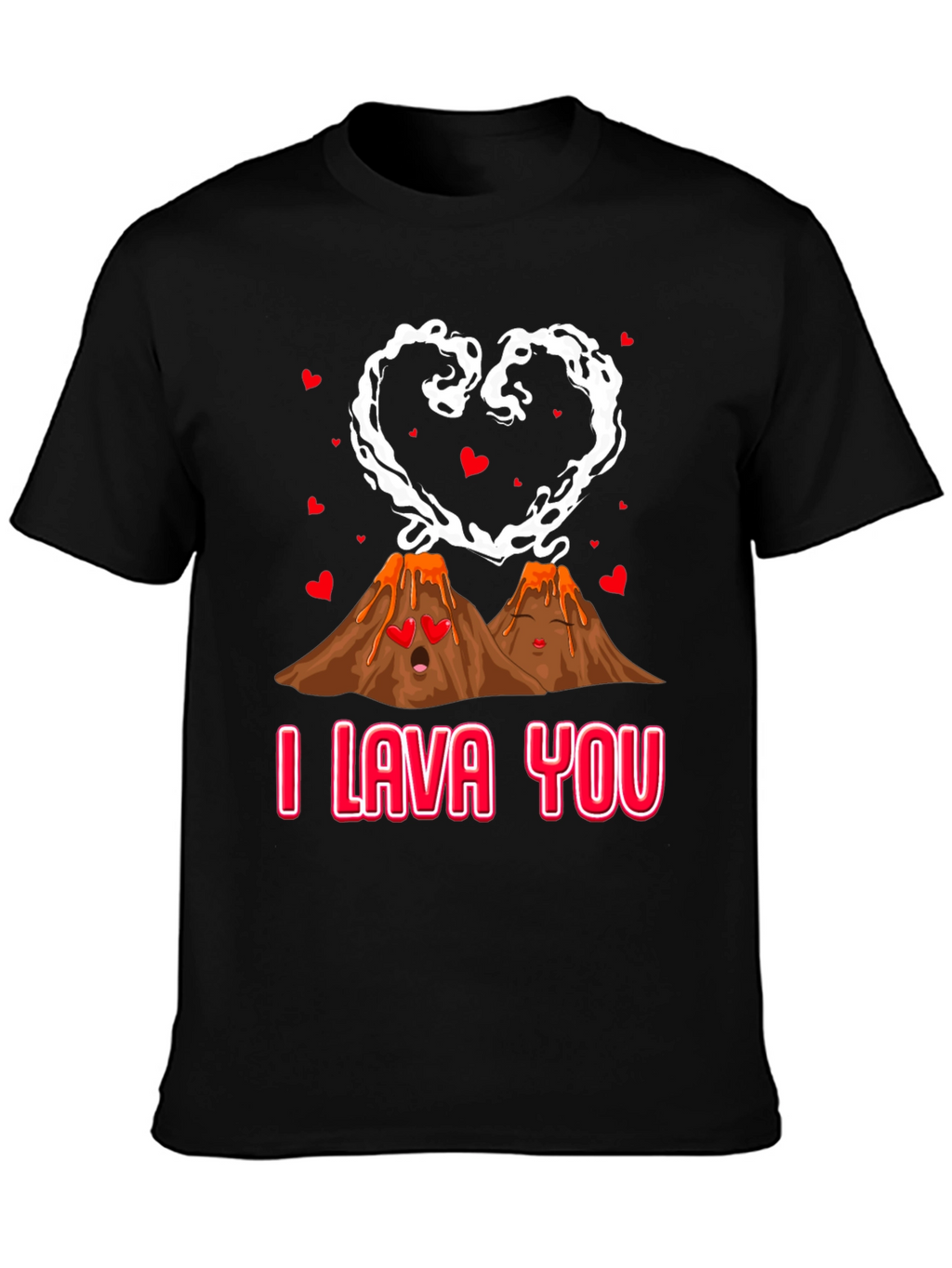 I Lava You Valentines Graphic Tee