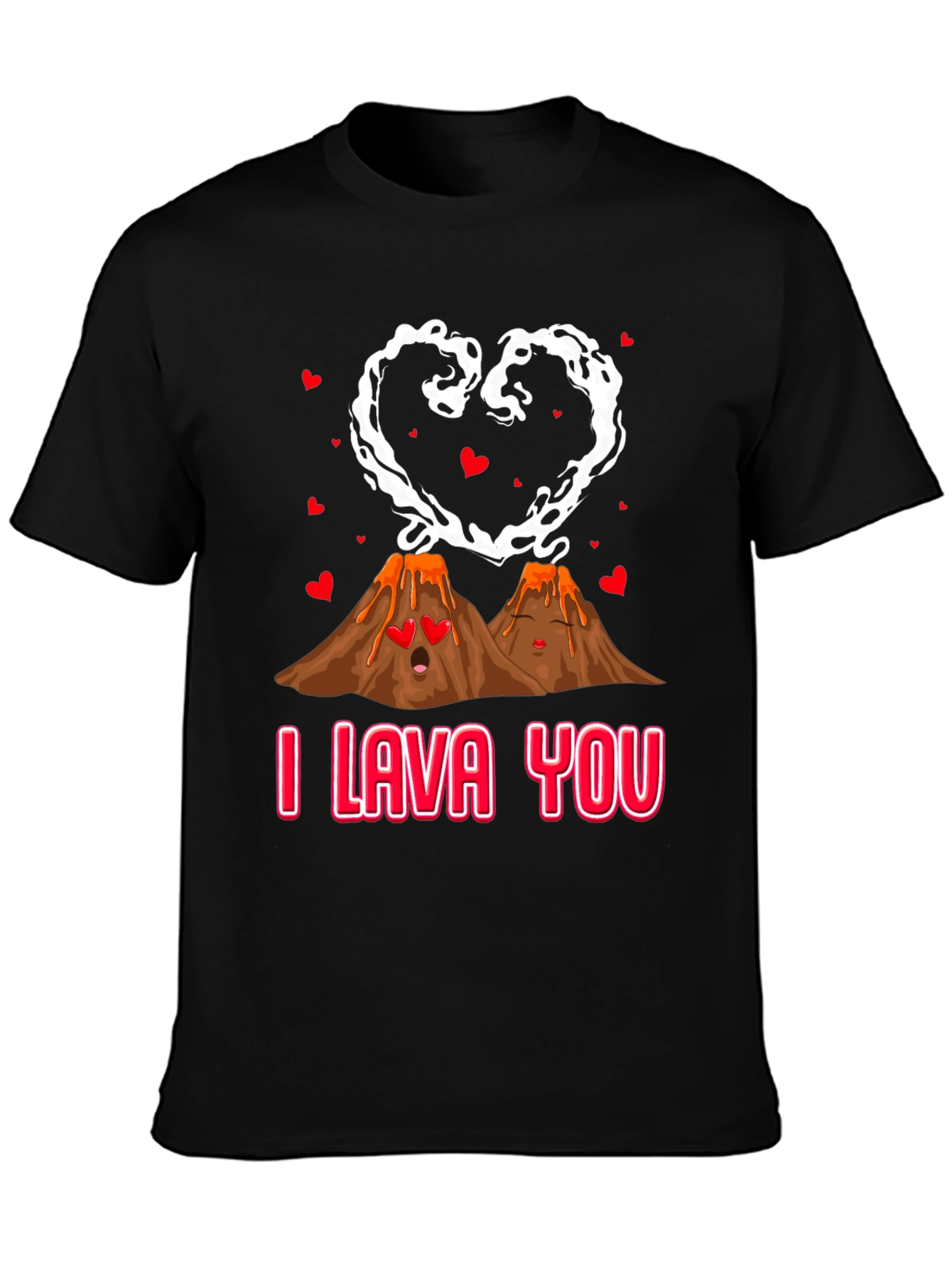 I Lava You Valentines Graphic Tee