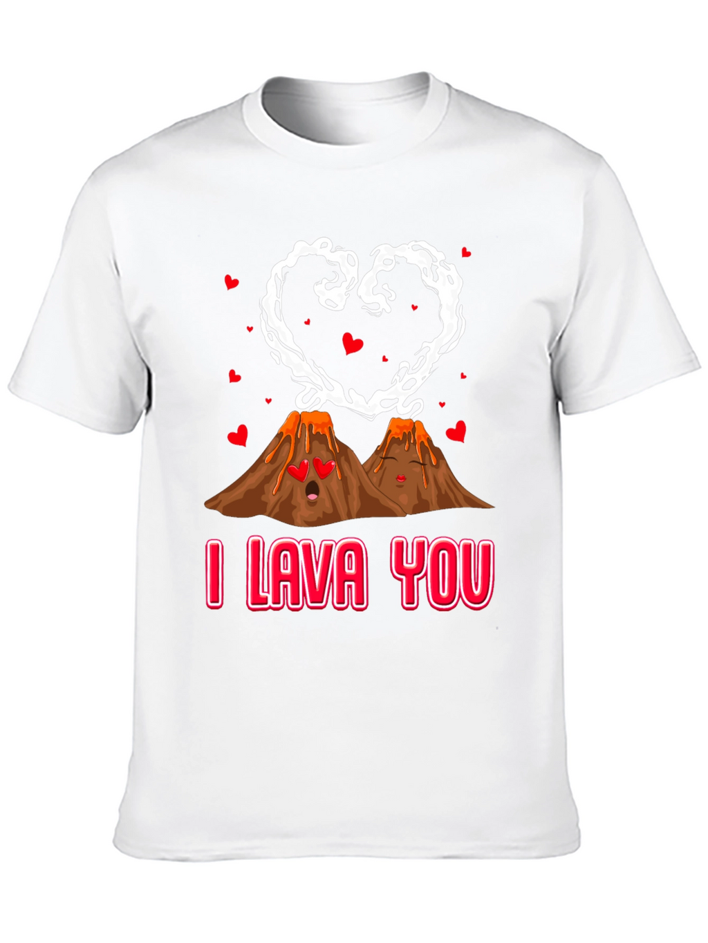 I Lava You Valentines Graphic Tee