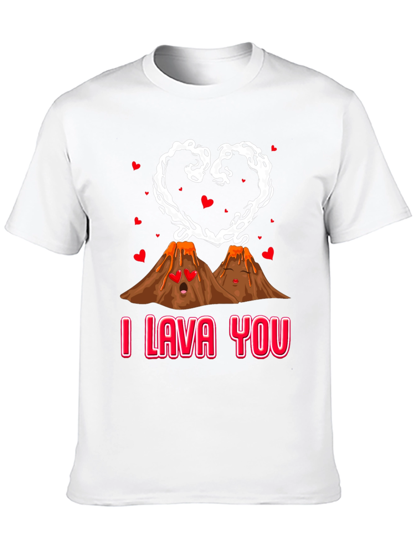 I Lava You Valentines Graphic Tee