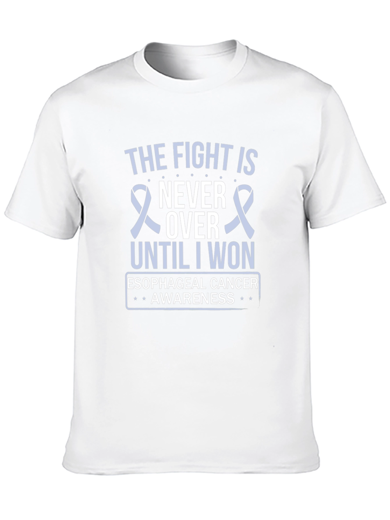 Esophageal Cancer Awareness T-Shirt - The Fight Is Never Over