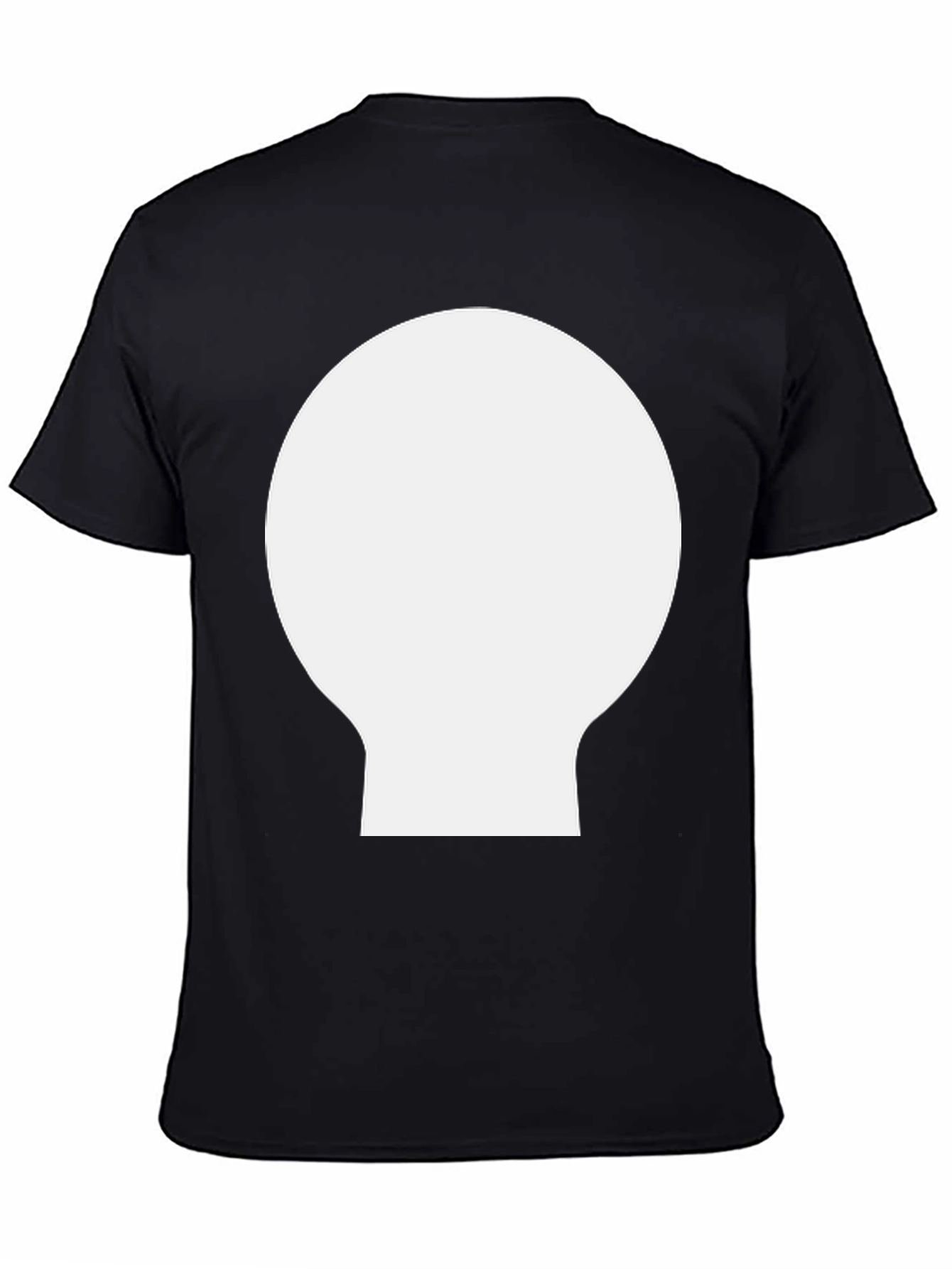 Modern Black T-Shirt with Geometric Design