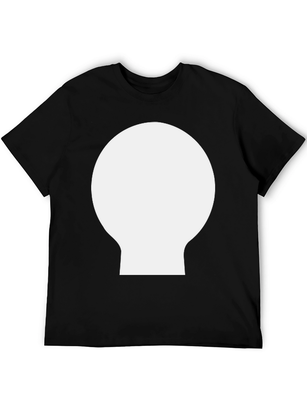 Modern Black T-Shirt with Geometric Design