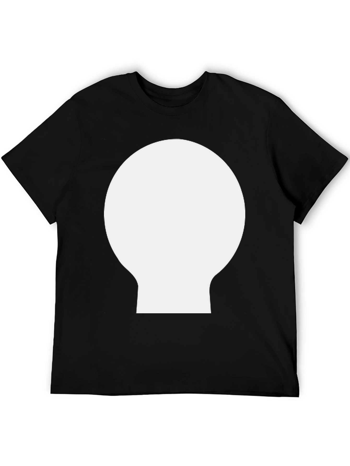 Modern Black T-Shirt with Geometric Design