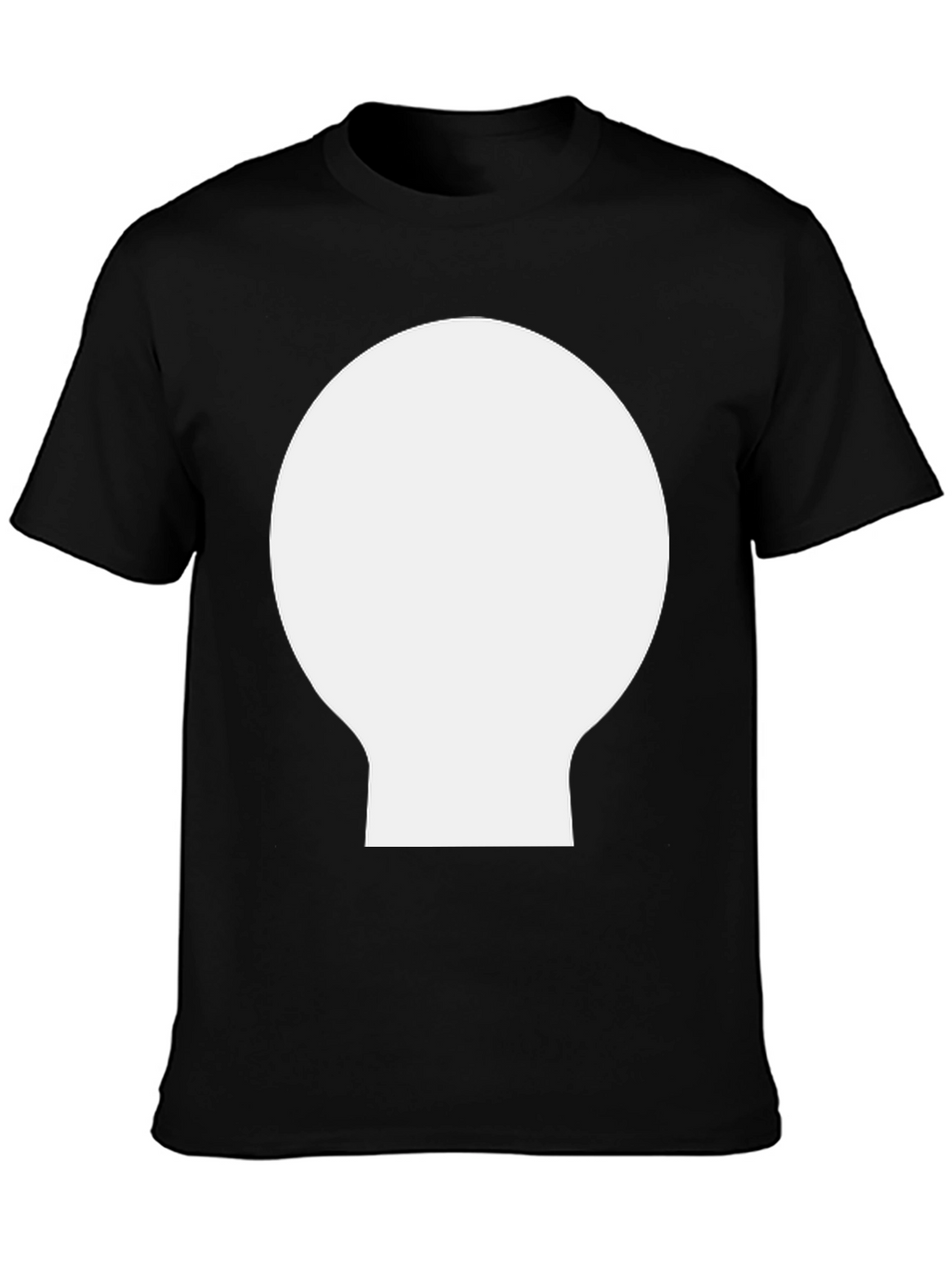 Modern Black T-Shirt with Geometric Design