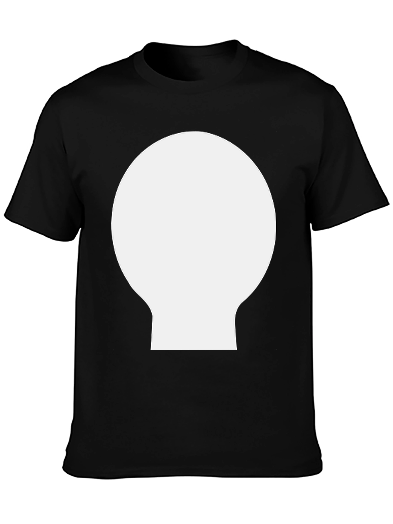 Modern Black T-Shirt with Geometric Design