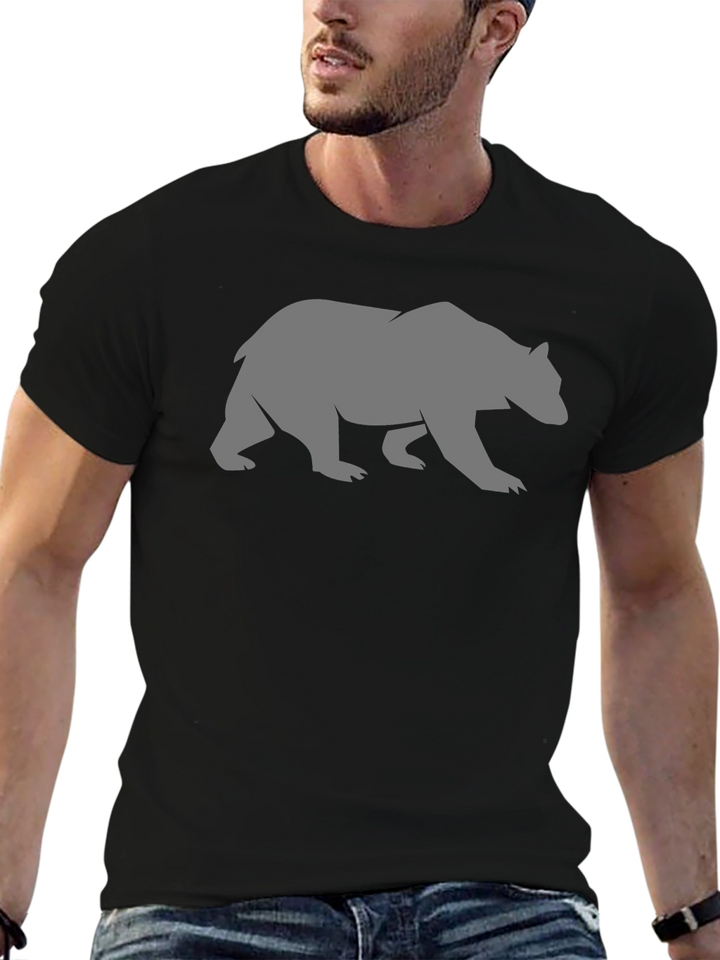 Bear Graphic Tee - Classic Black
