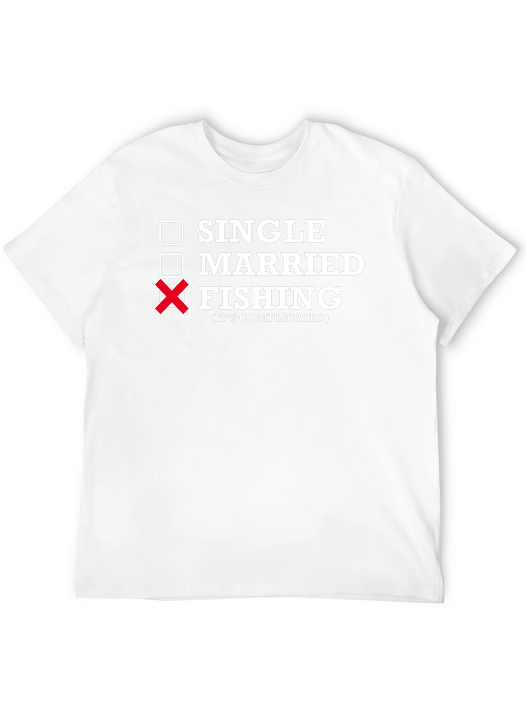 Fishing Its Complicated Black Graphic T-Shirt