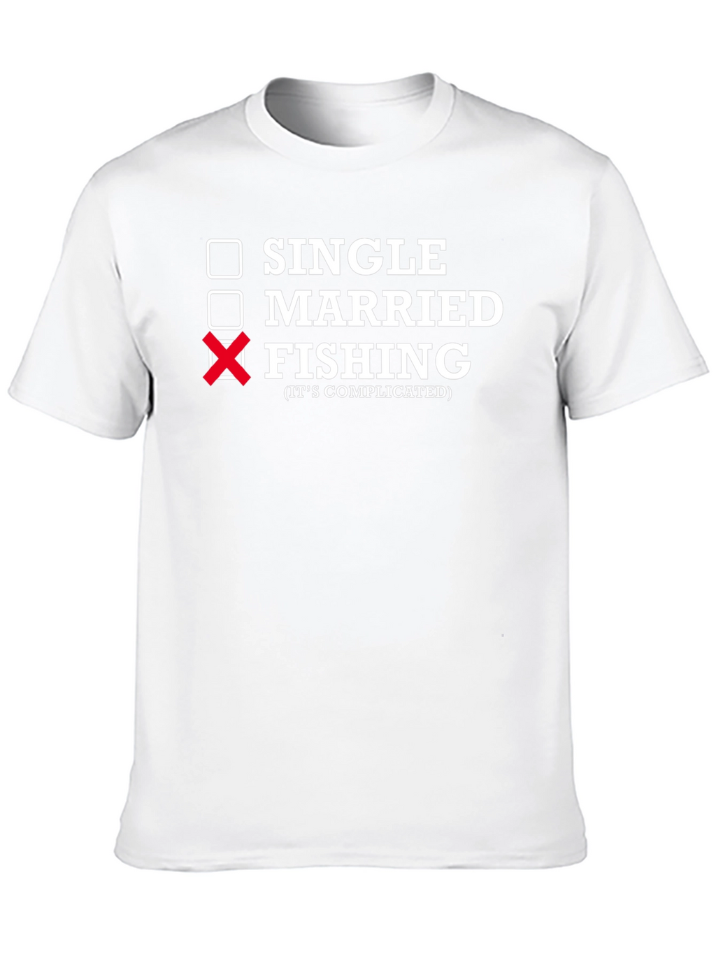 Fishing Its Complicated Black Graphic T-Shirt