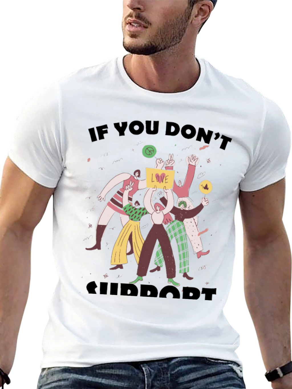 Love & Peace T-Shirt: Support Humanity!
