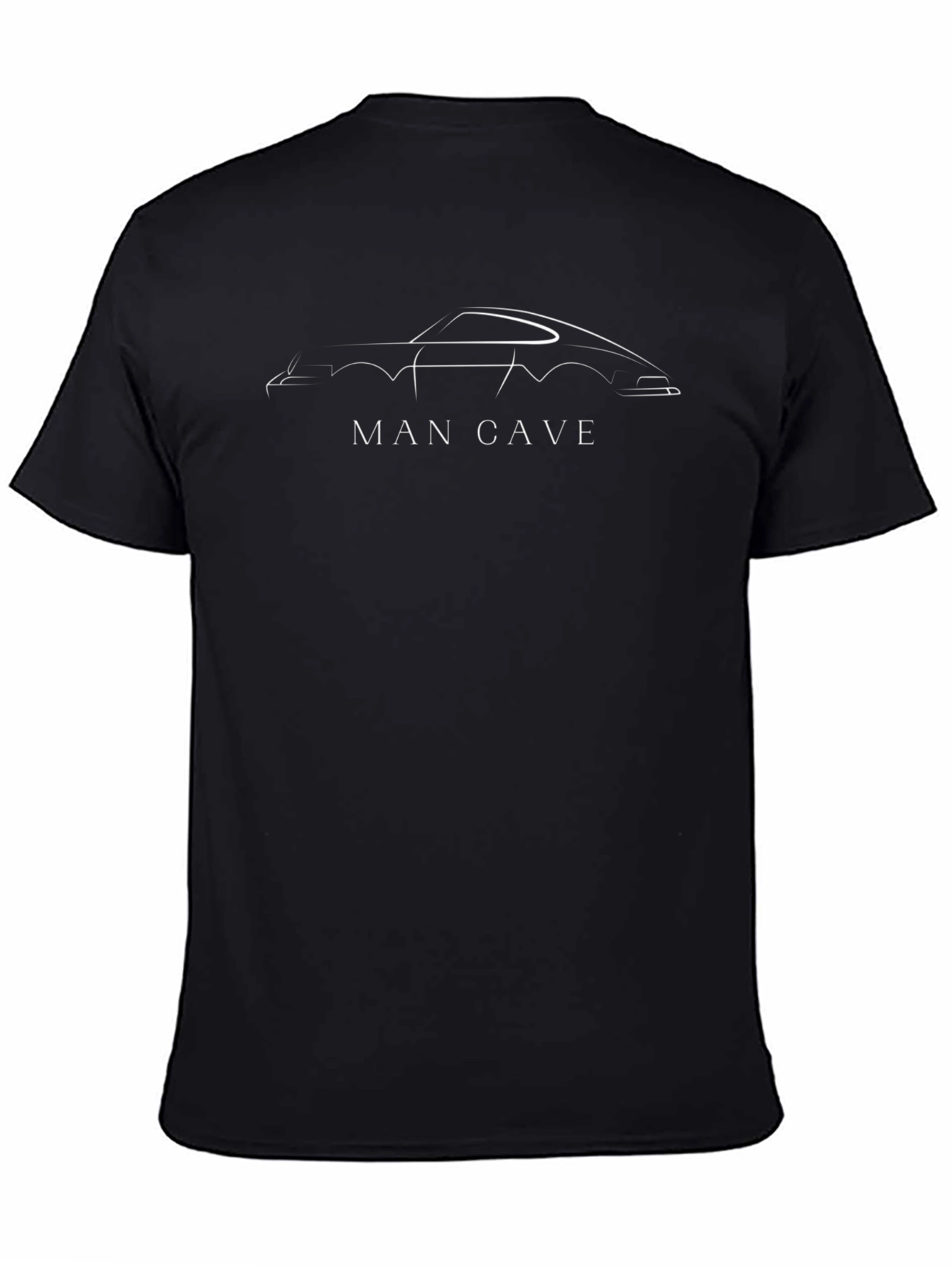 Man Cave Car Silhouette T-Shirt - Stylish Automotive Design