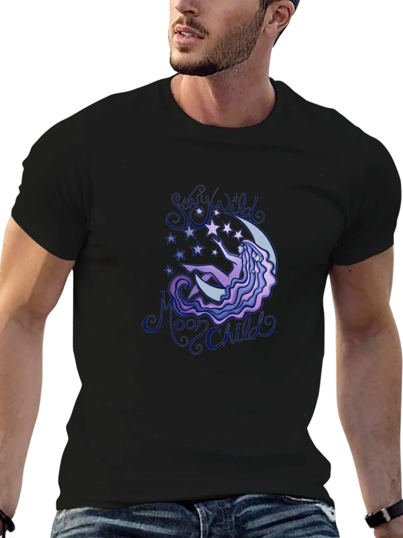 Mystic Moon Child Graphic T-Shirt
