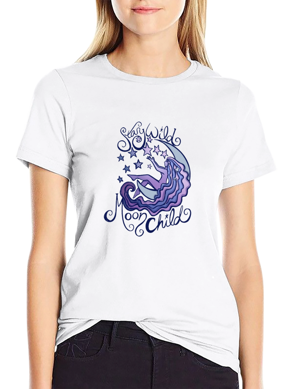 Mystic Moon Child Graphic T-Shirt