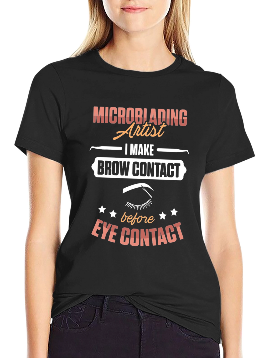 Microblading Artist T-Shirt - Brow Contact