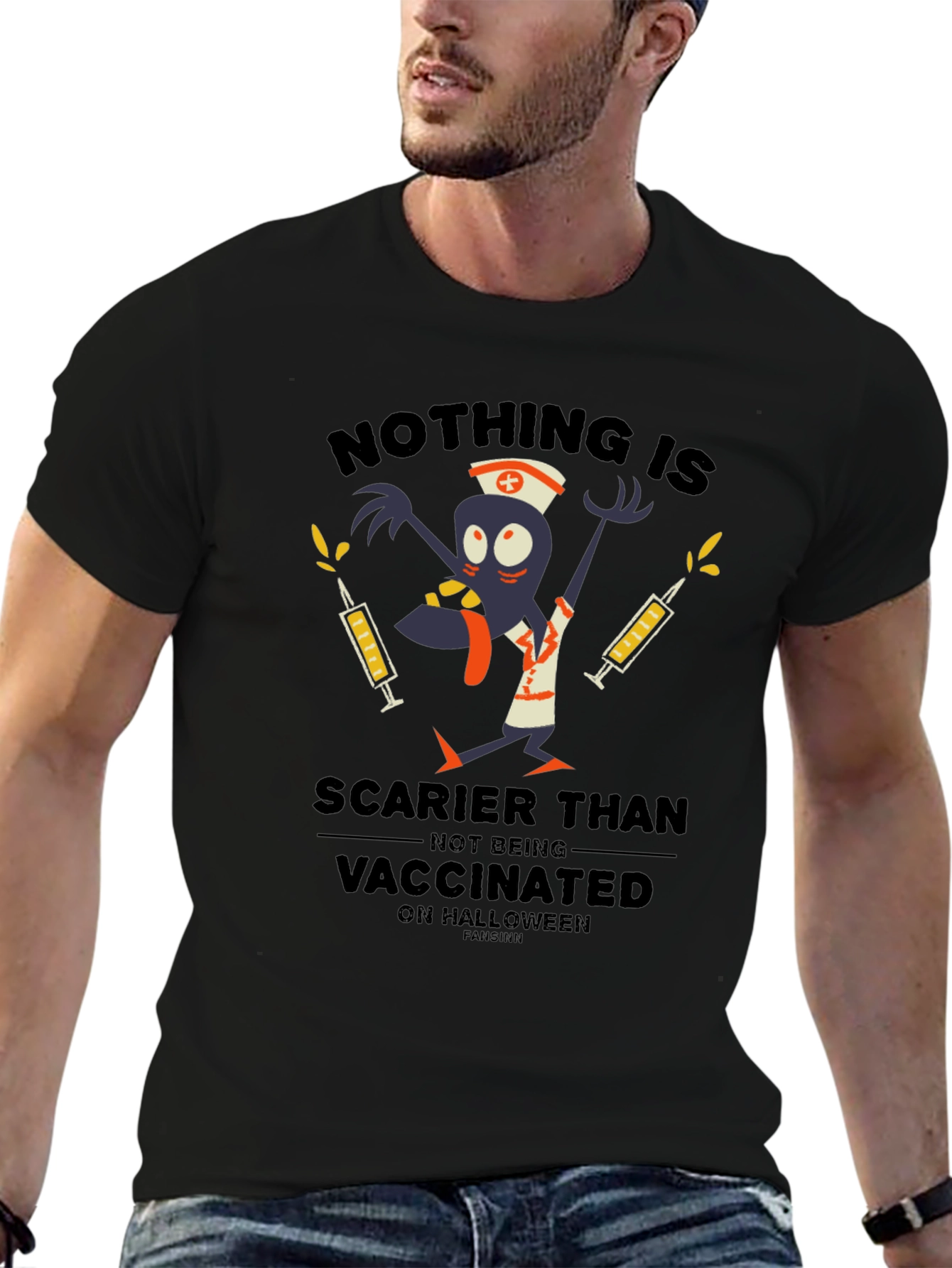 Nothing Scarier Than Not Being Vaccinated Halloween T-Shirt