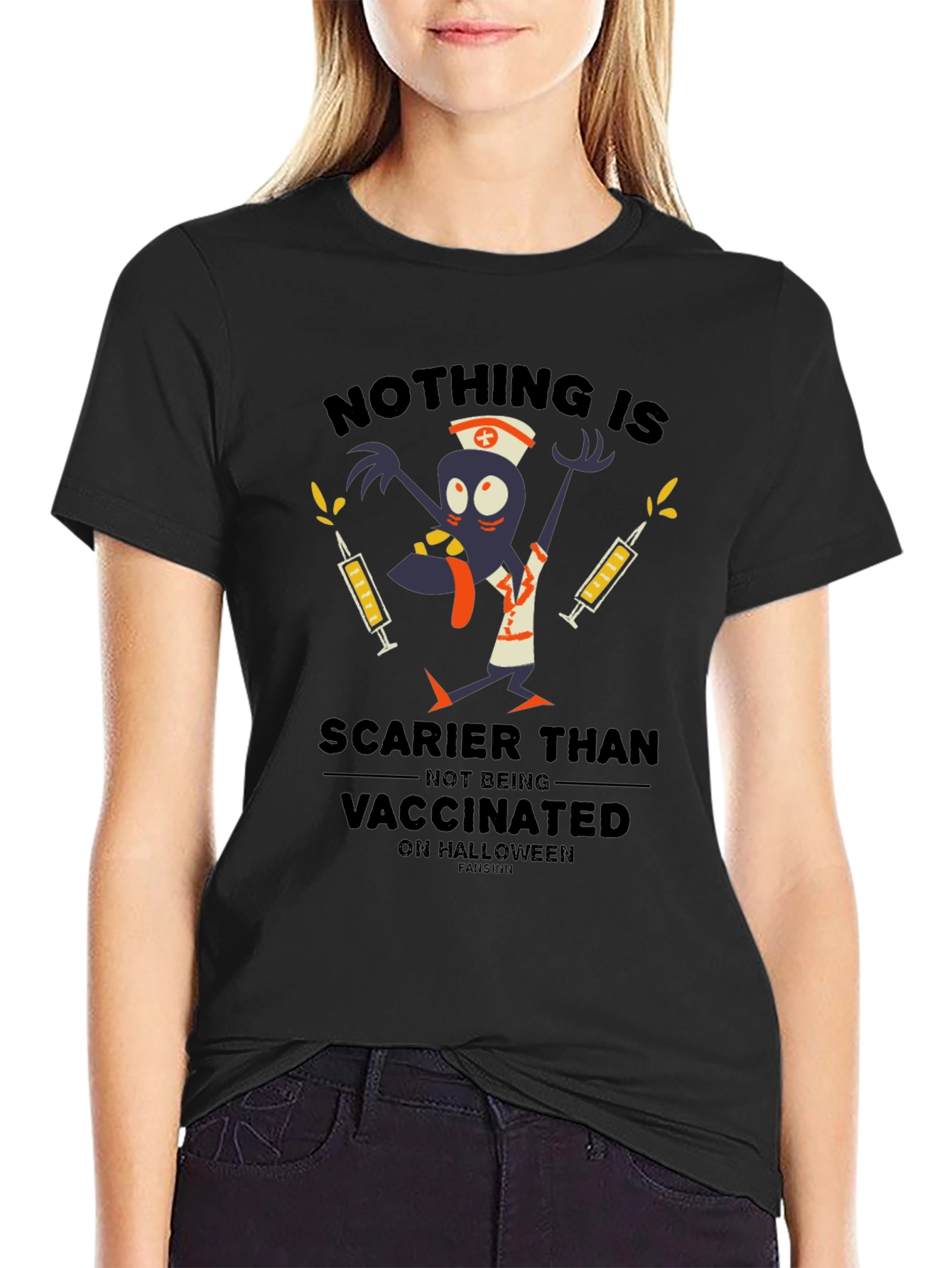 Nothing Scarier Than Not Being Vaccinated Halloween T-Shirt