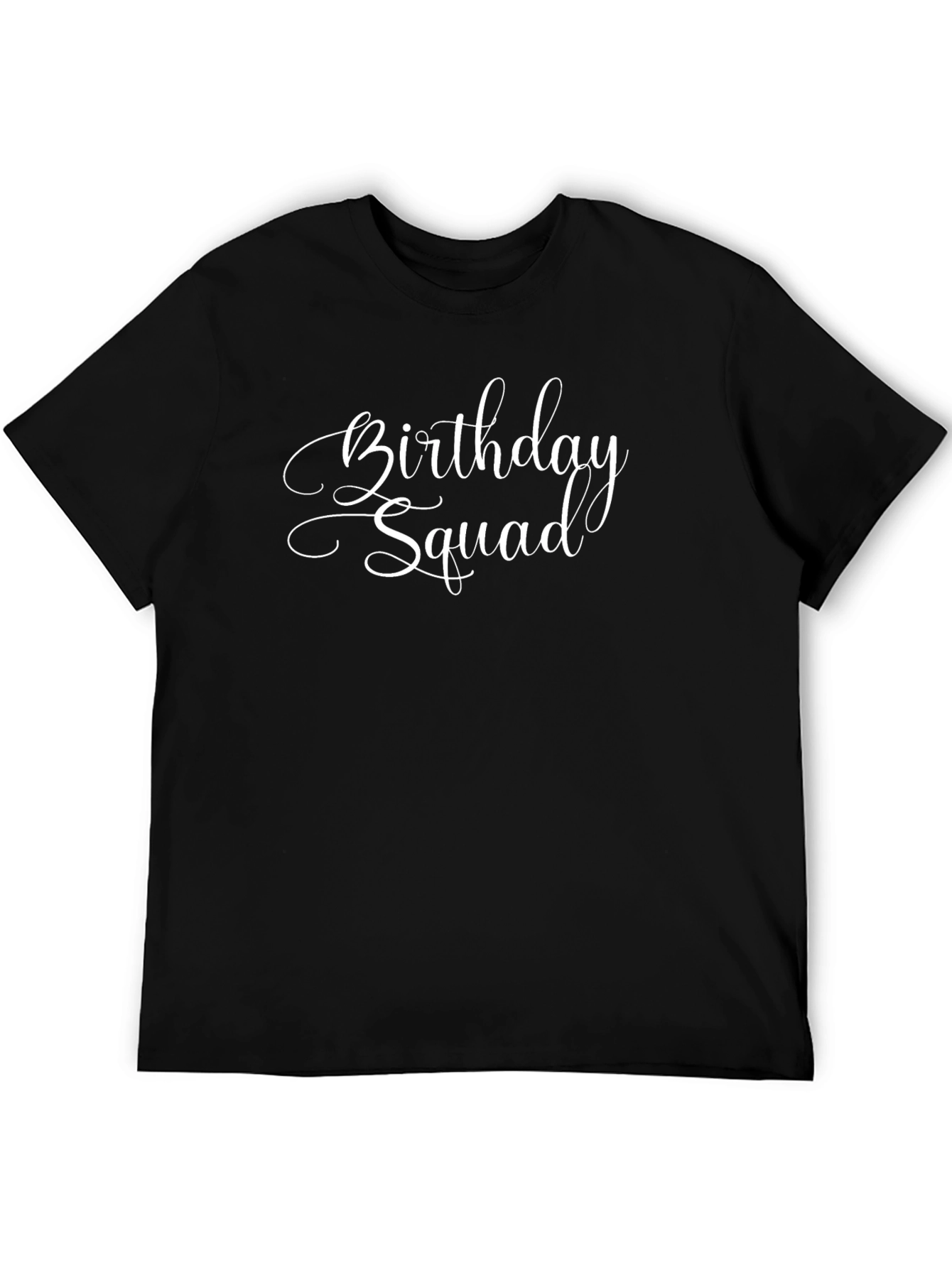 Birthday Squad Black T-Shirt