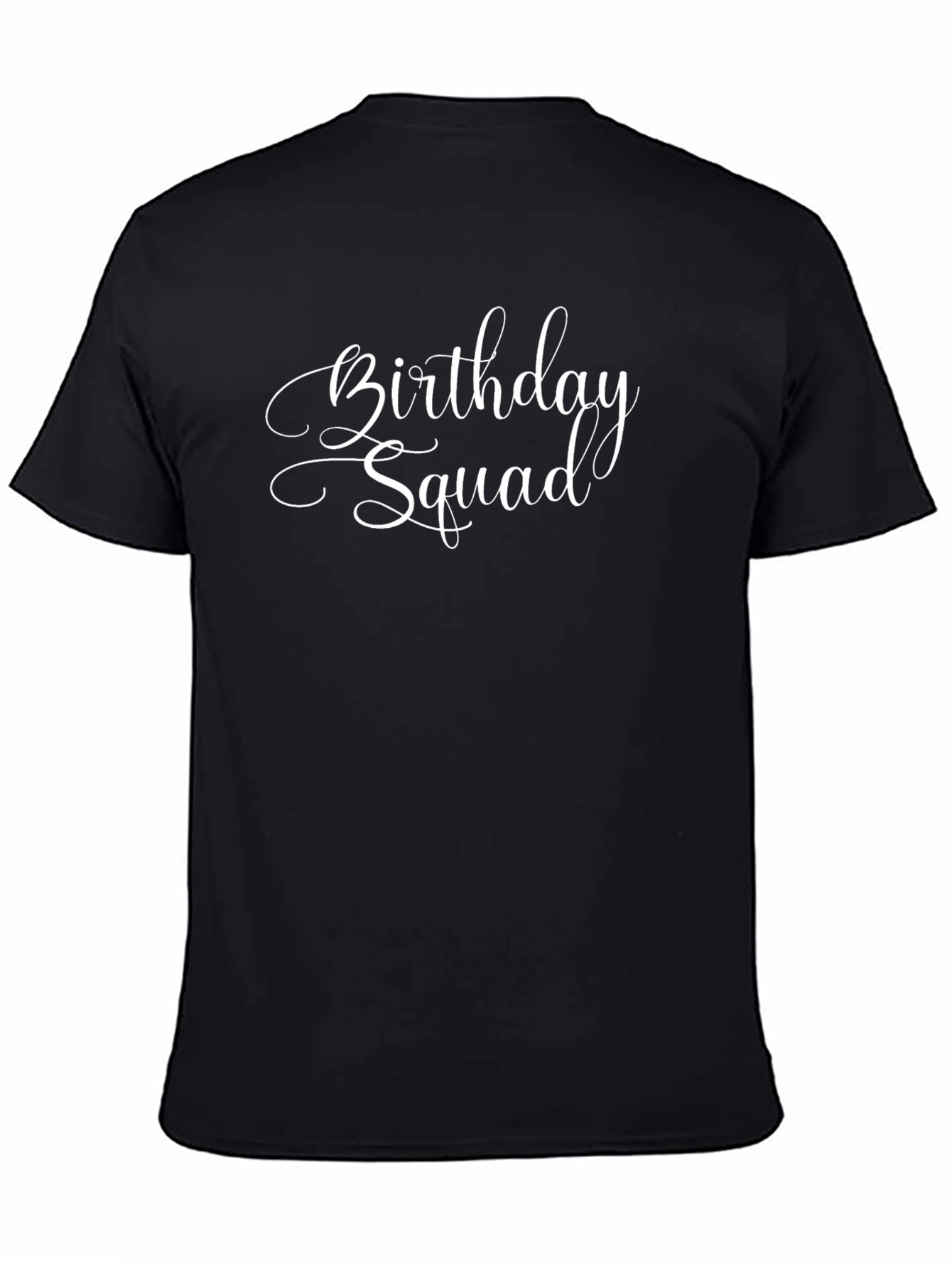 Birthday Squad Black T-Shirt