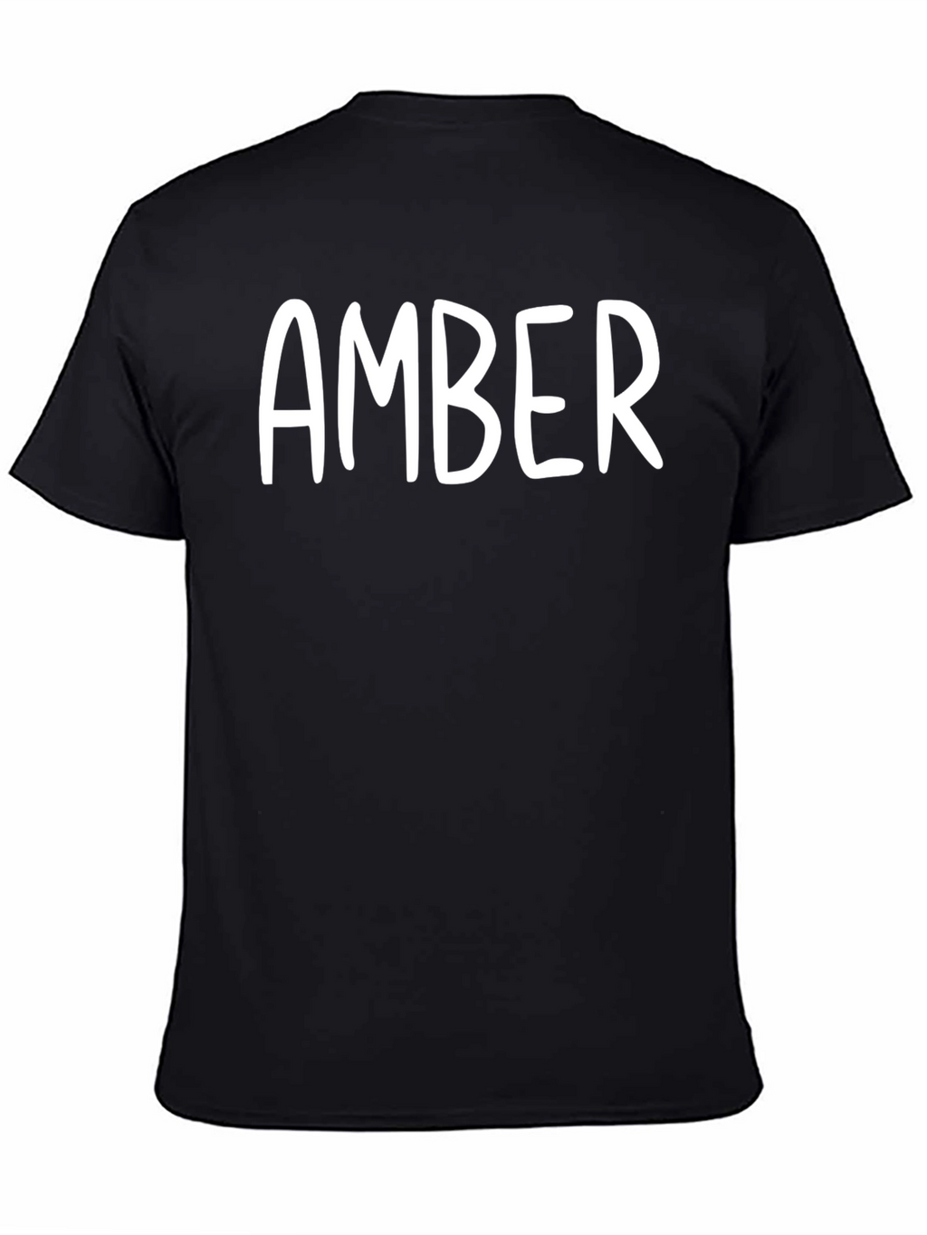 Personalized Amber Black T-Shirt