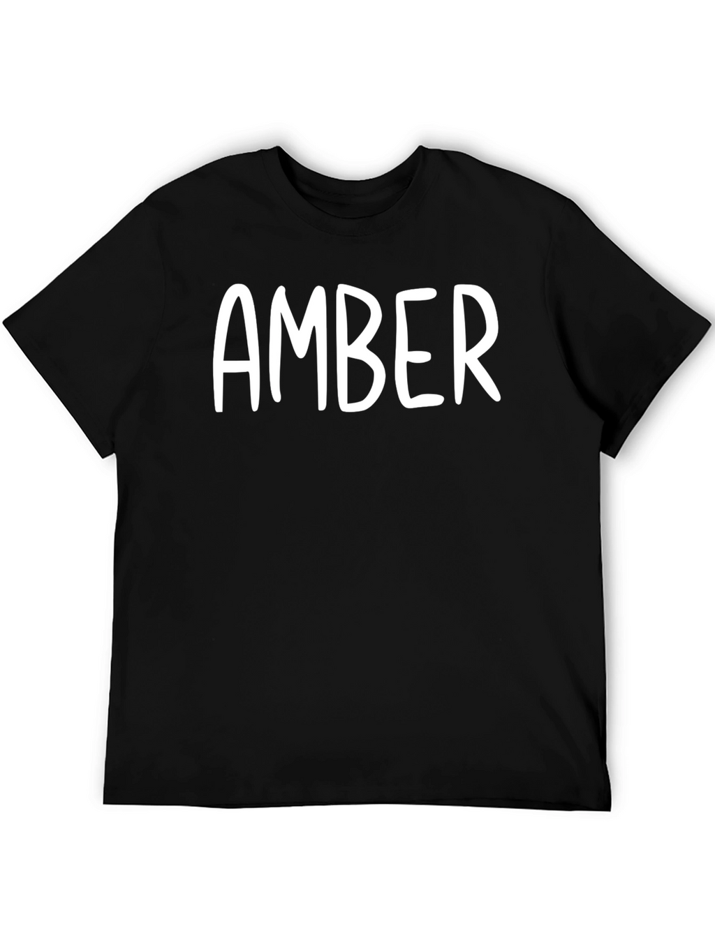 Personalized Amber Black T-Shirt