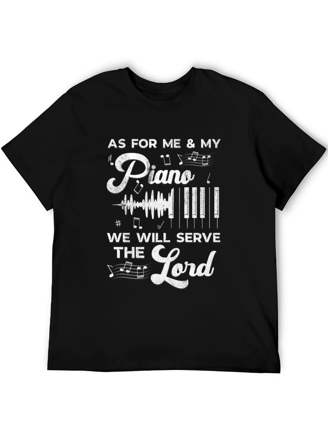 Piano & Lord Graphic Tee - Black Cotton Blend