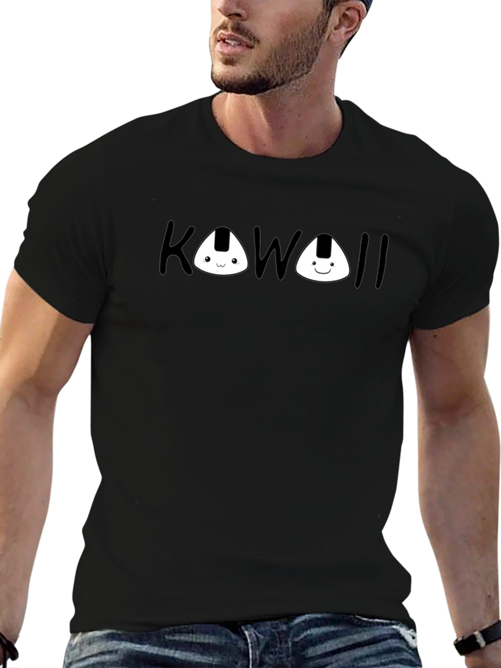 Kawaii Rice Ball Graphic Tee - Cute & Comfy