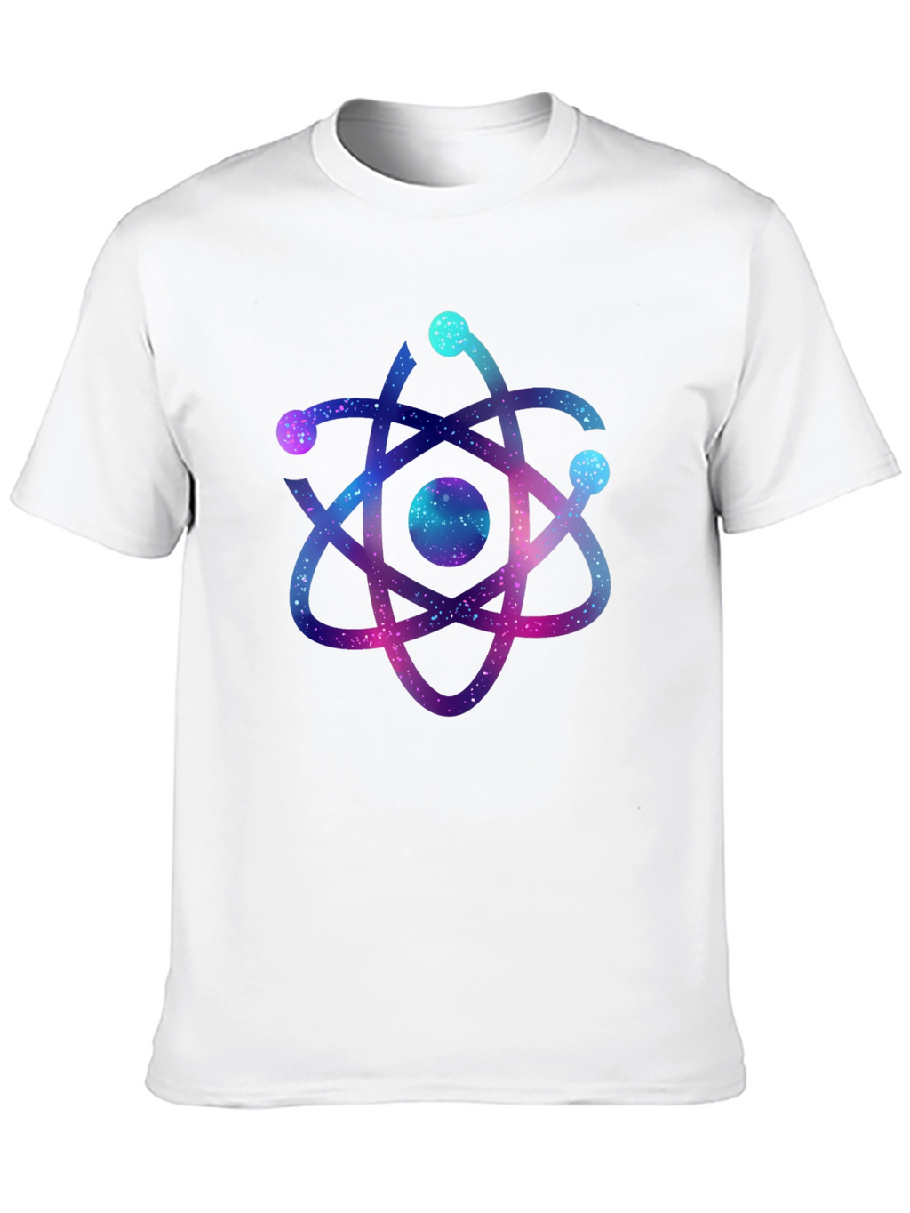 Galaxy Atom Graphic Black T-Shirt