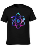 Galaxy Atom Graphic Black T-Shirt