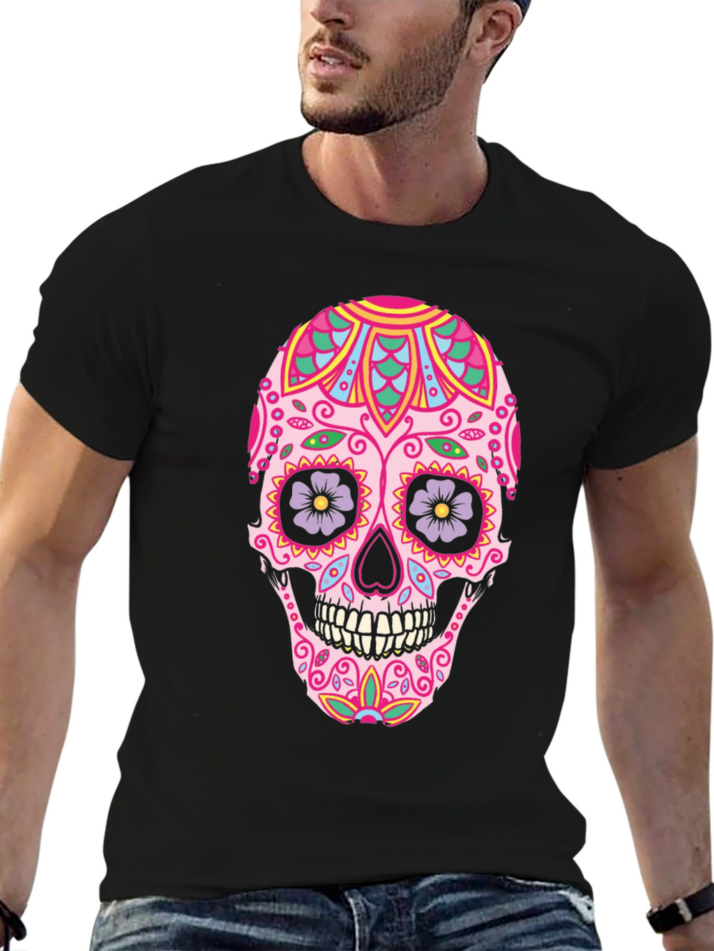 Sugar Skull Graphic Tee - Day of the Dead