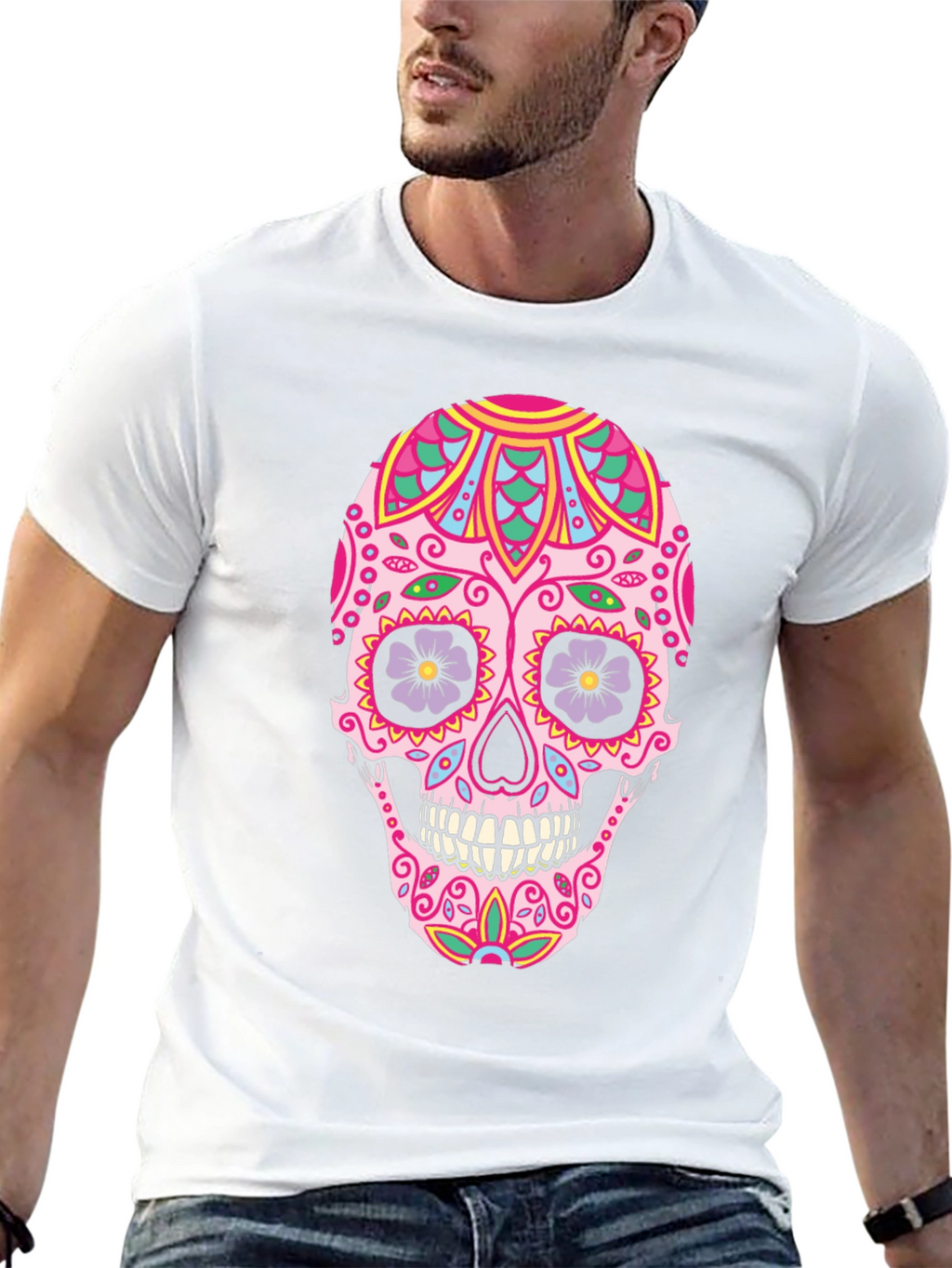 Sugar Skull Graphic Tee - Day of the Dead
