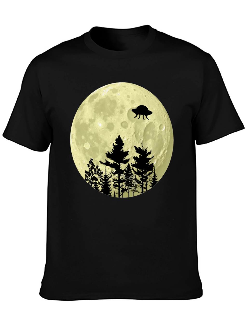UFO Moon Forest Graphic Tee