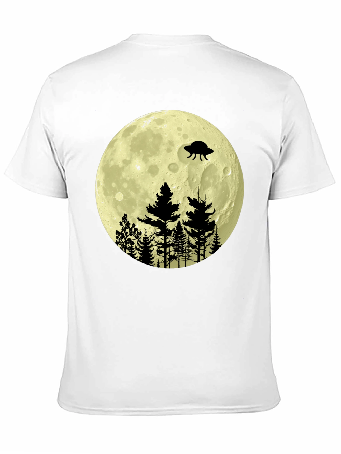 UFO Moon Forest Graphic Tee