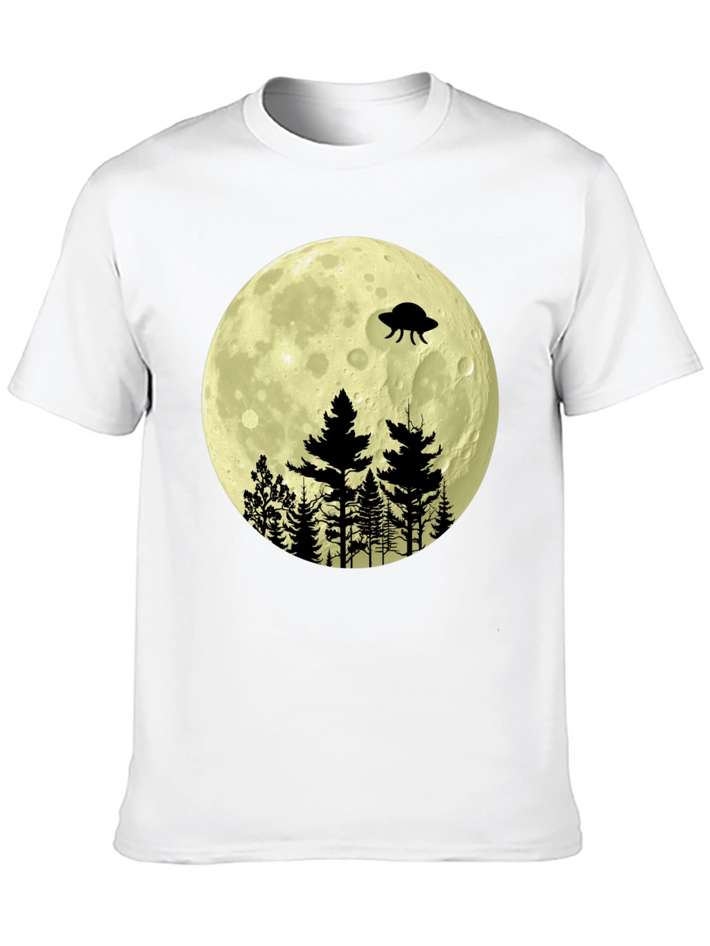UFO Moon Forest Graphic Tee