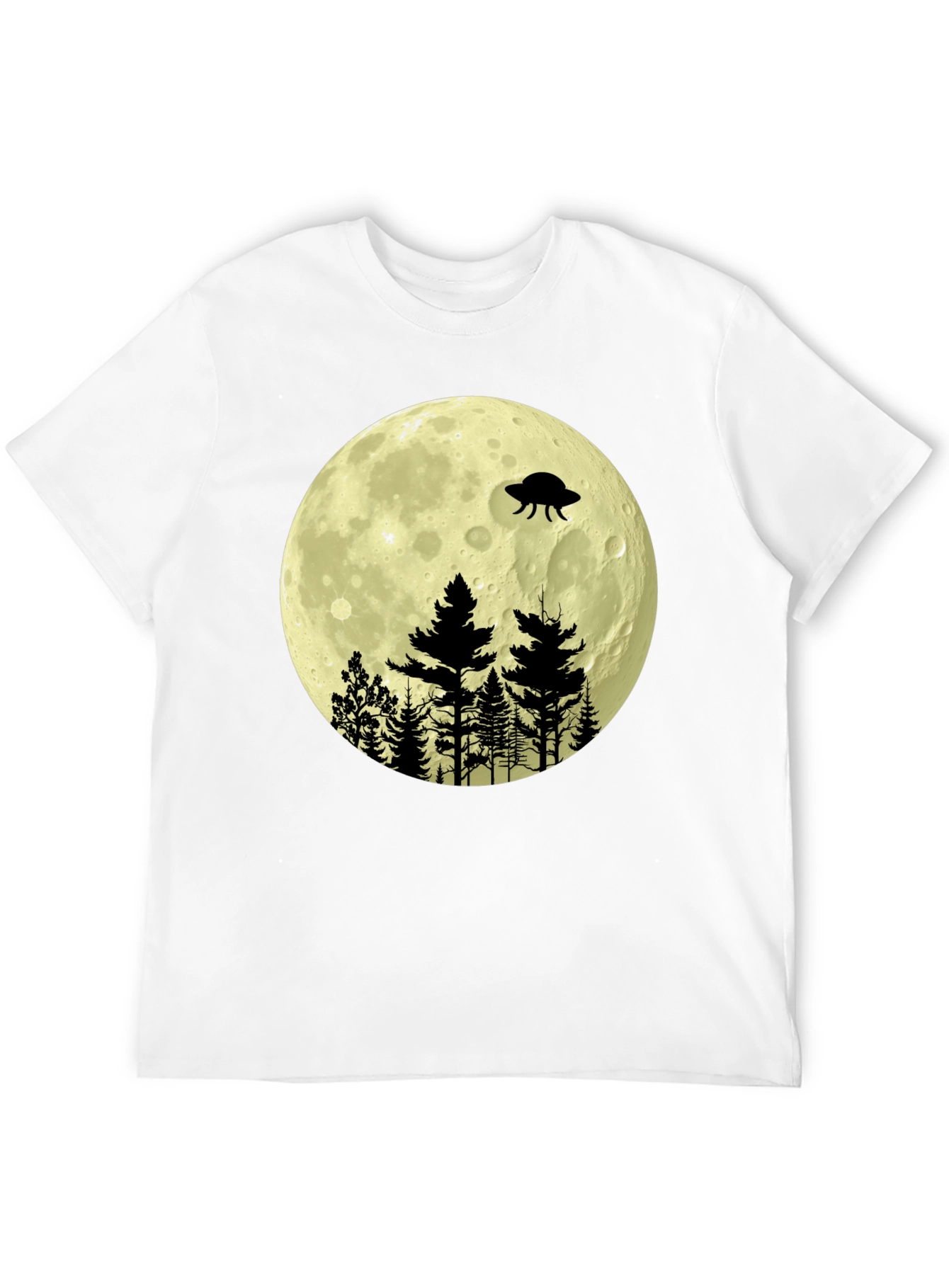 UFO Moon Forest Graphic Tee